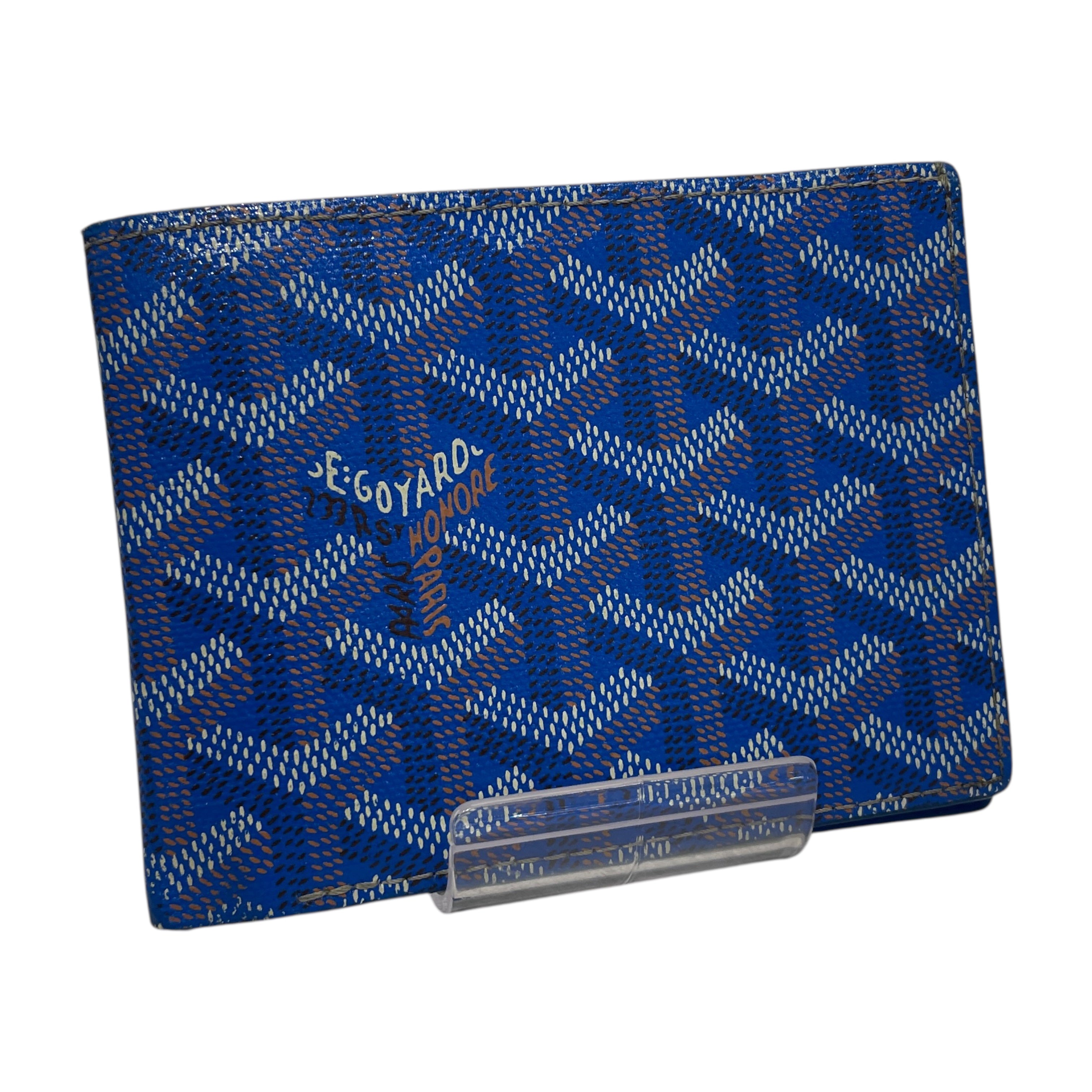 GOYARD/Trifold Wallet/Monogram/Leather/BLU/MAE020217 view 1