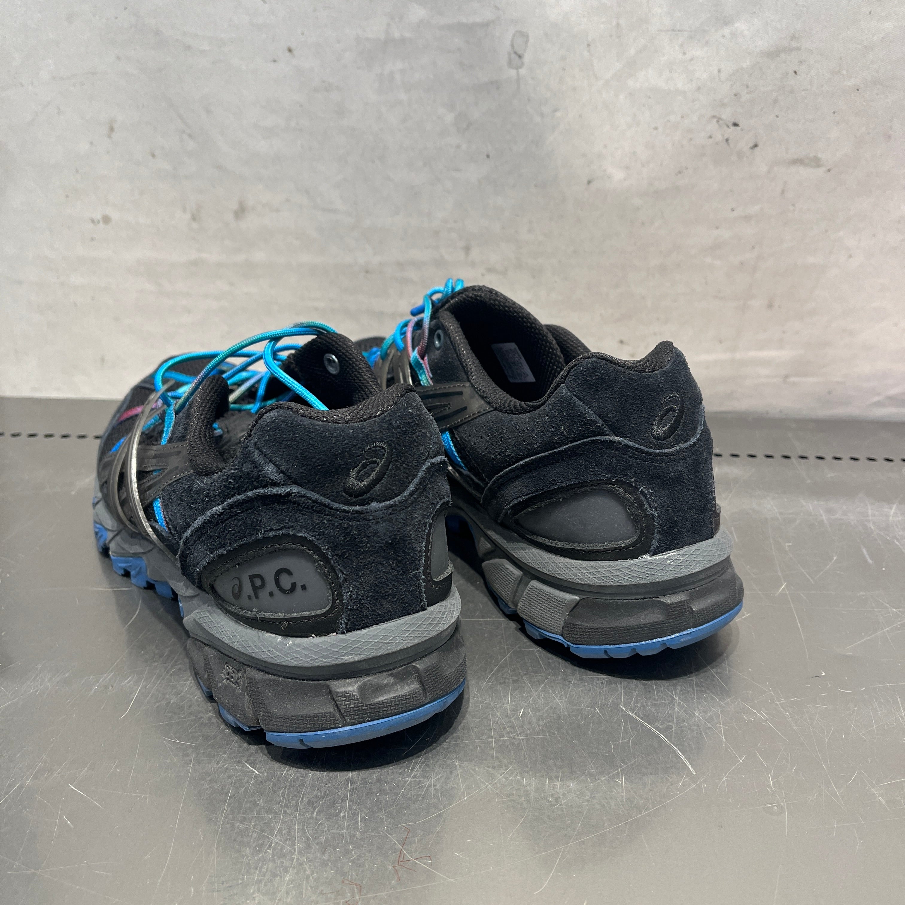 ASICS/A.P.C./Shoes/US 9.5/Cotton/BLK/BLACK AN BLUE DETAILS view 2
