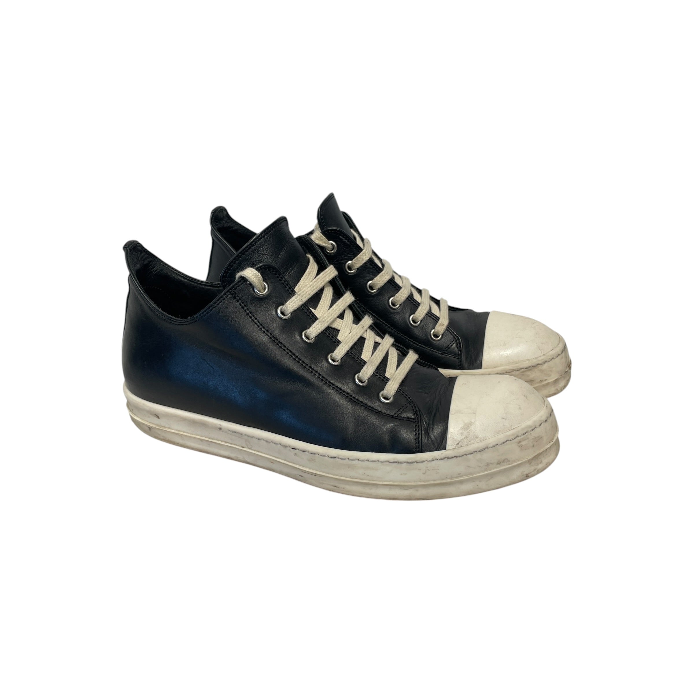 Rick Owens/Low-Sneakers/US 10.5/Leather/BLK/RAMONE LOW view 1