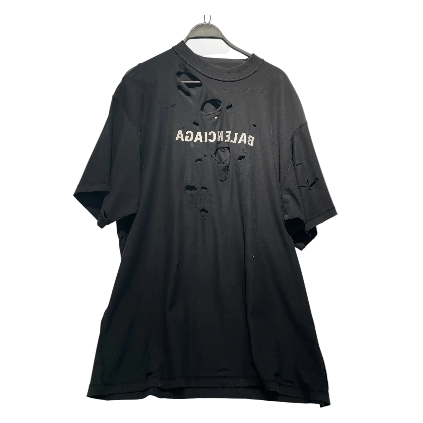 BALENCIAGA/T-Shirt/Cotton/BLK/Graphic/ view 1