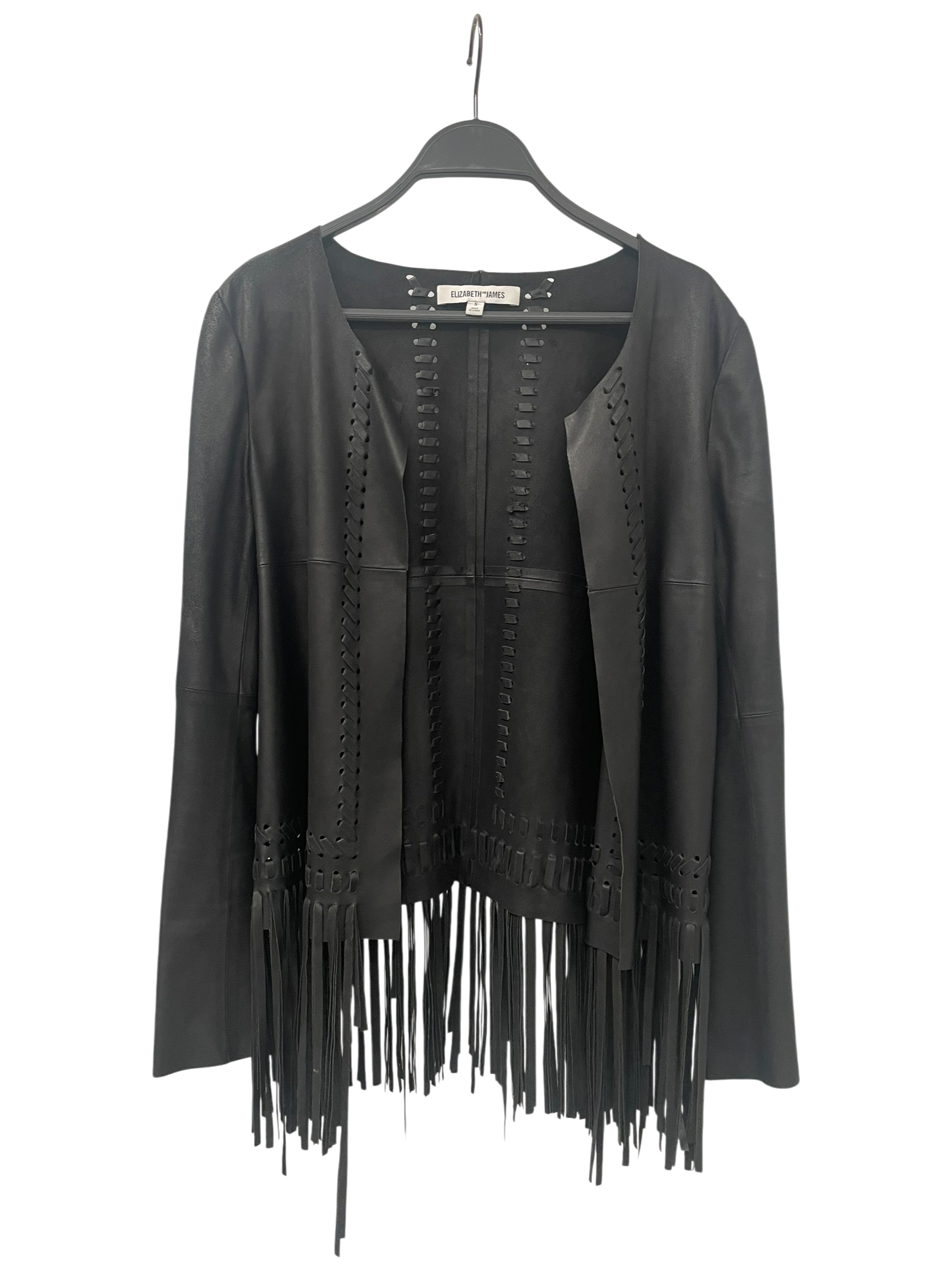 Elizabeth and James/Leather Jkt/S/Goat Leather/BLK/ view 1