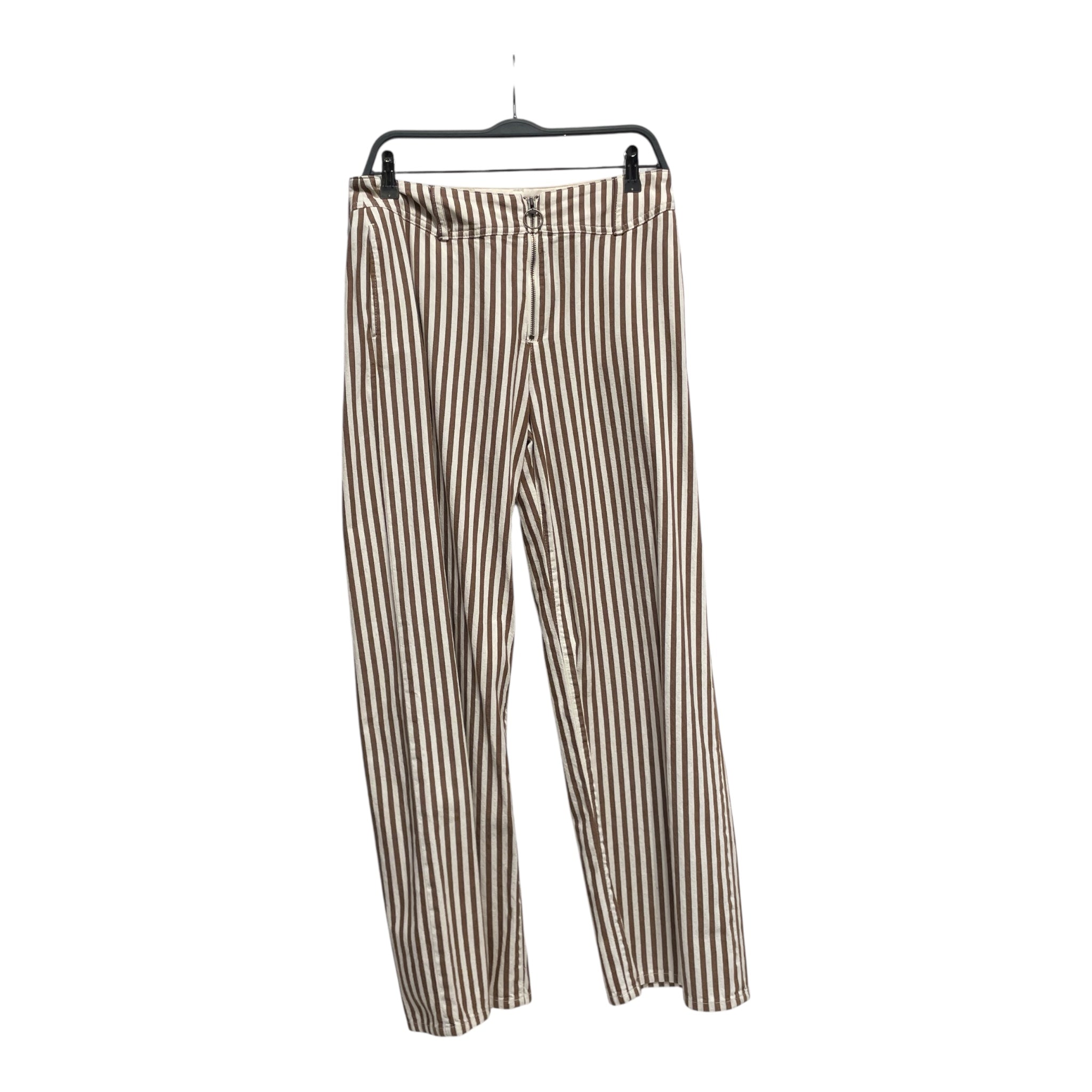 HYSTERIC GLAMOUR/Straight Pants/28/Cotton/BRW/Stripe/PINSTRIPE view 1