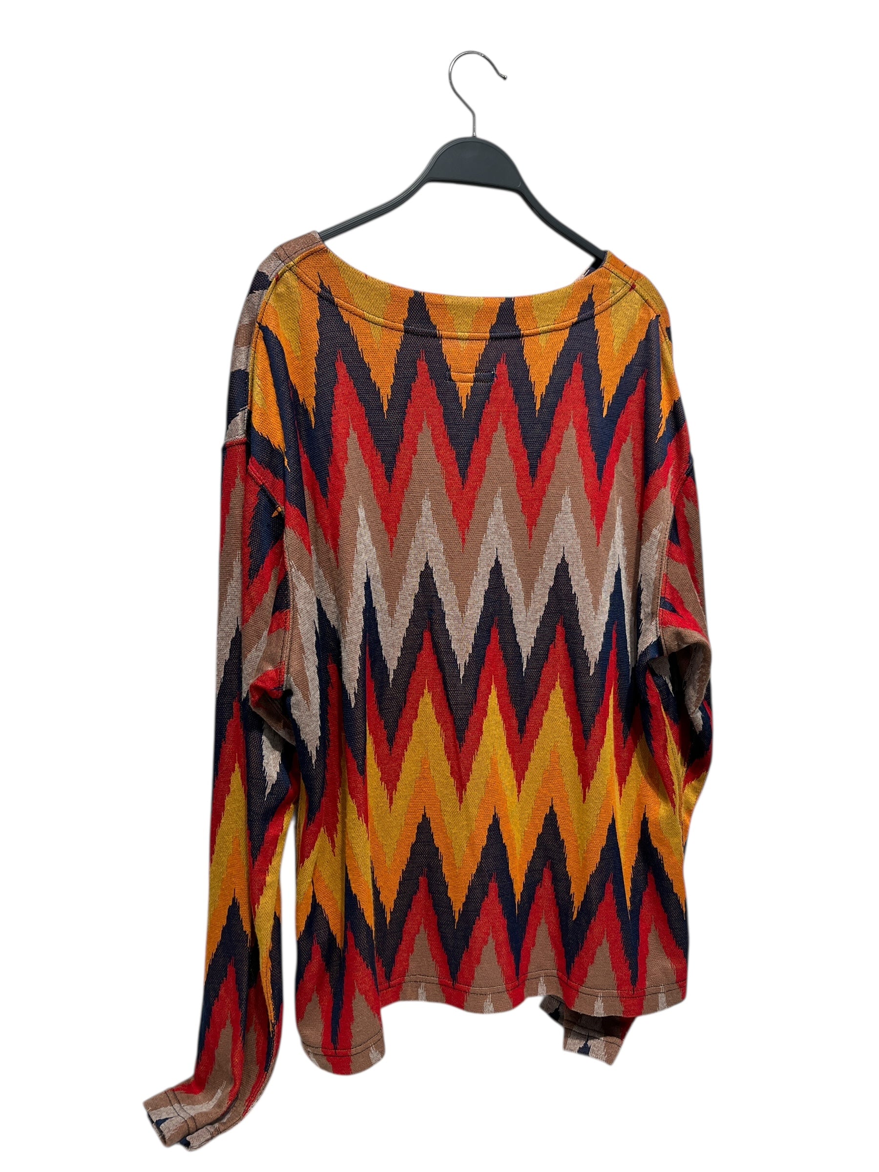 Engineered Garments/LS T-Shirt/M/Cotton/BLU/All Over Print/tribal (1) view 2