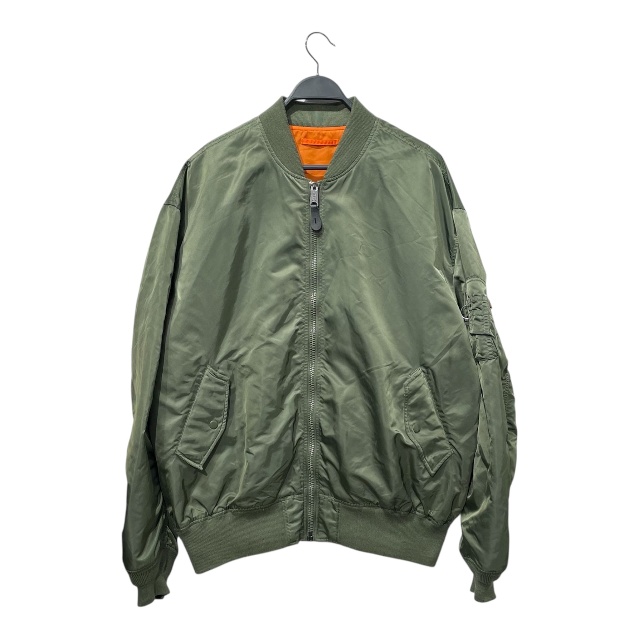 ALPHA INDUSTRIES/Flight Jkt/XXL/Nylon/GRN/BOMBER view 1