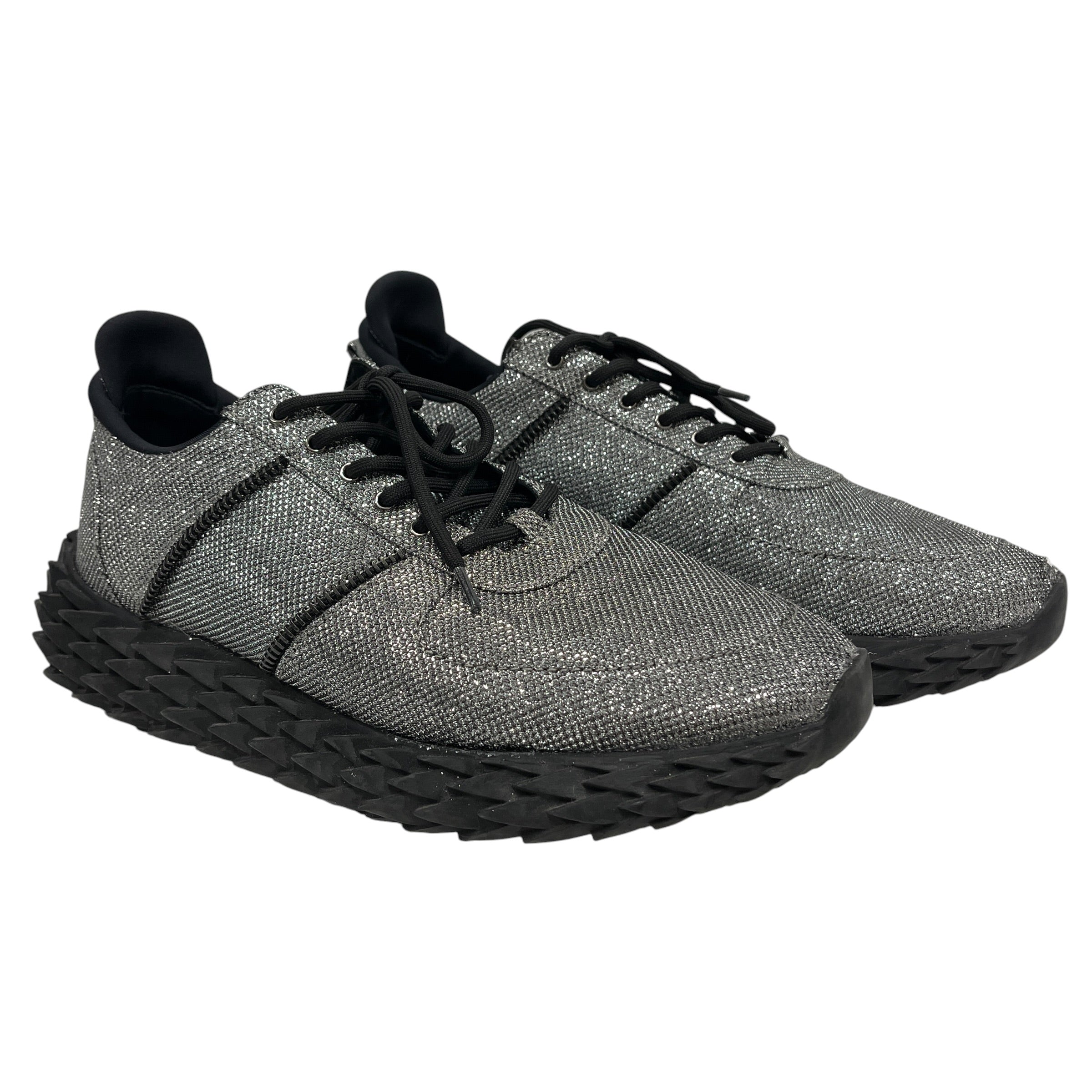 Giuseppe Zanotti/Low-Sneakers/EU 46/Glitter/Polyester/SLV/Urchin view 1