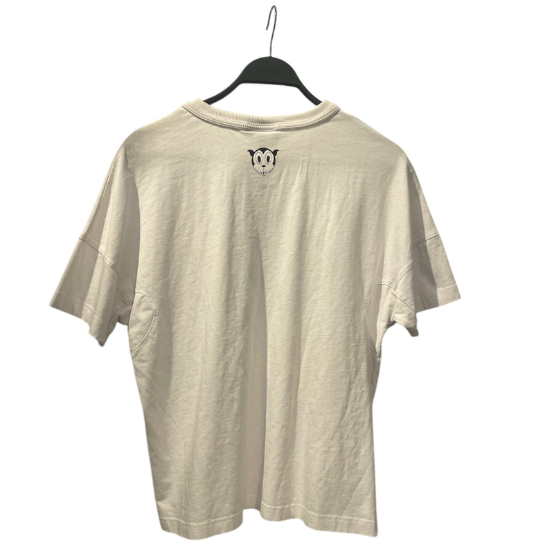 TPP- THE PEACEFUL PEOPLE/T-Shirt/LG/Cotton/WHT/Graphic/EARTH HEWA GRAPHIC