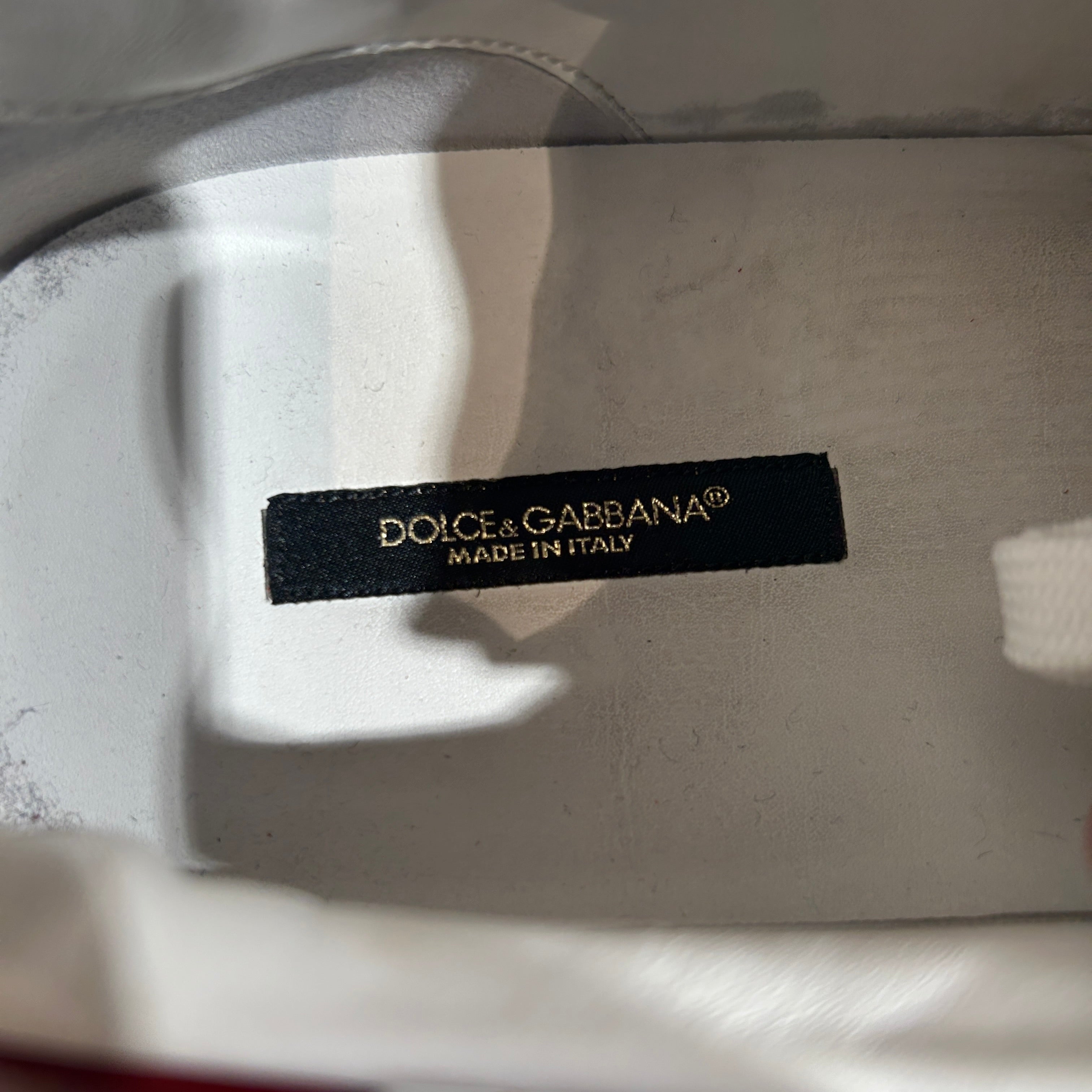 DOLCE&GABBANA/Low-Sneakers/US 13/Leather/WHT/Portofino Sneakers view 3