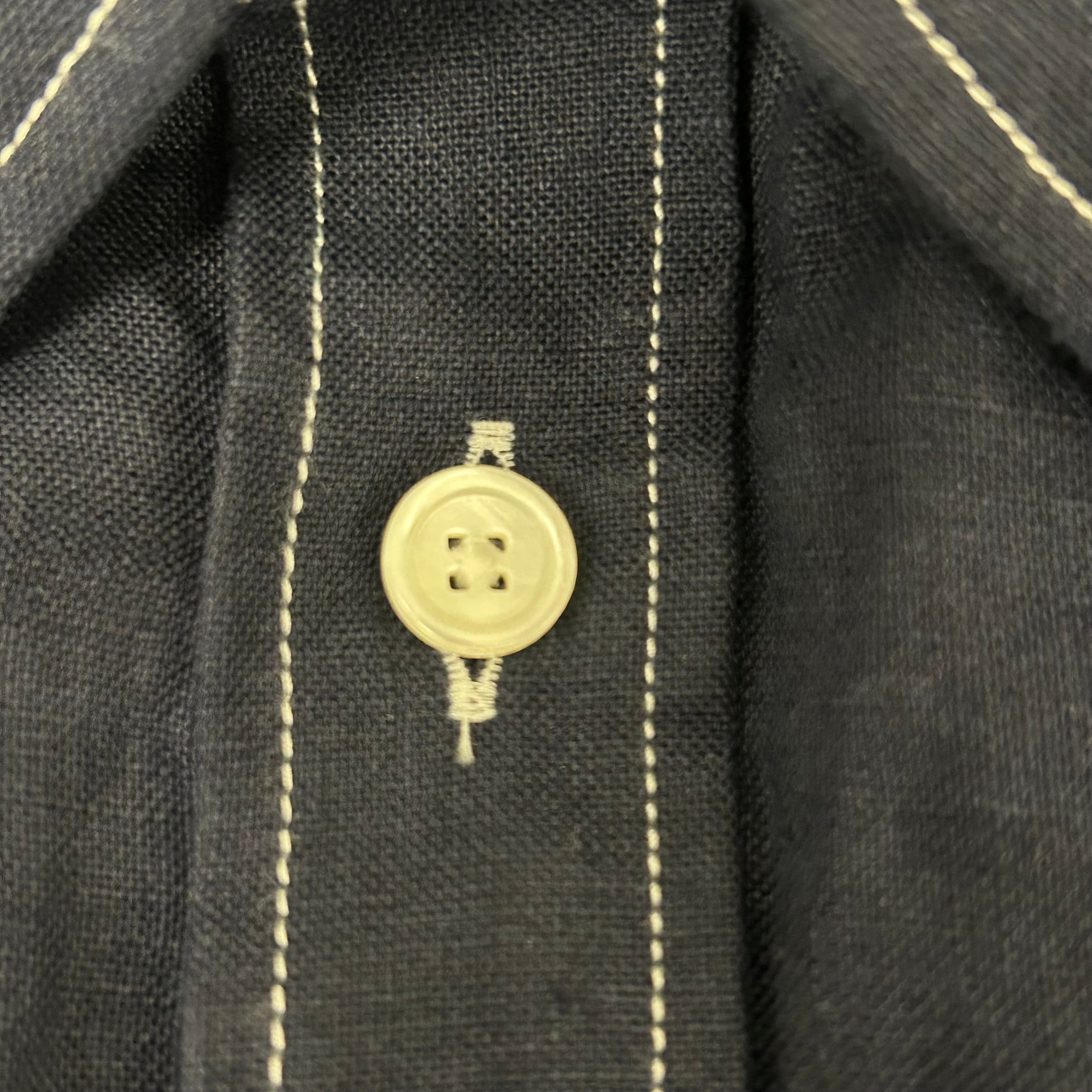 GIVENCHY/SS Shirt/41/Cotton/NVY/EMBROIDERED LOGO view 5
