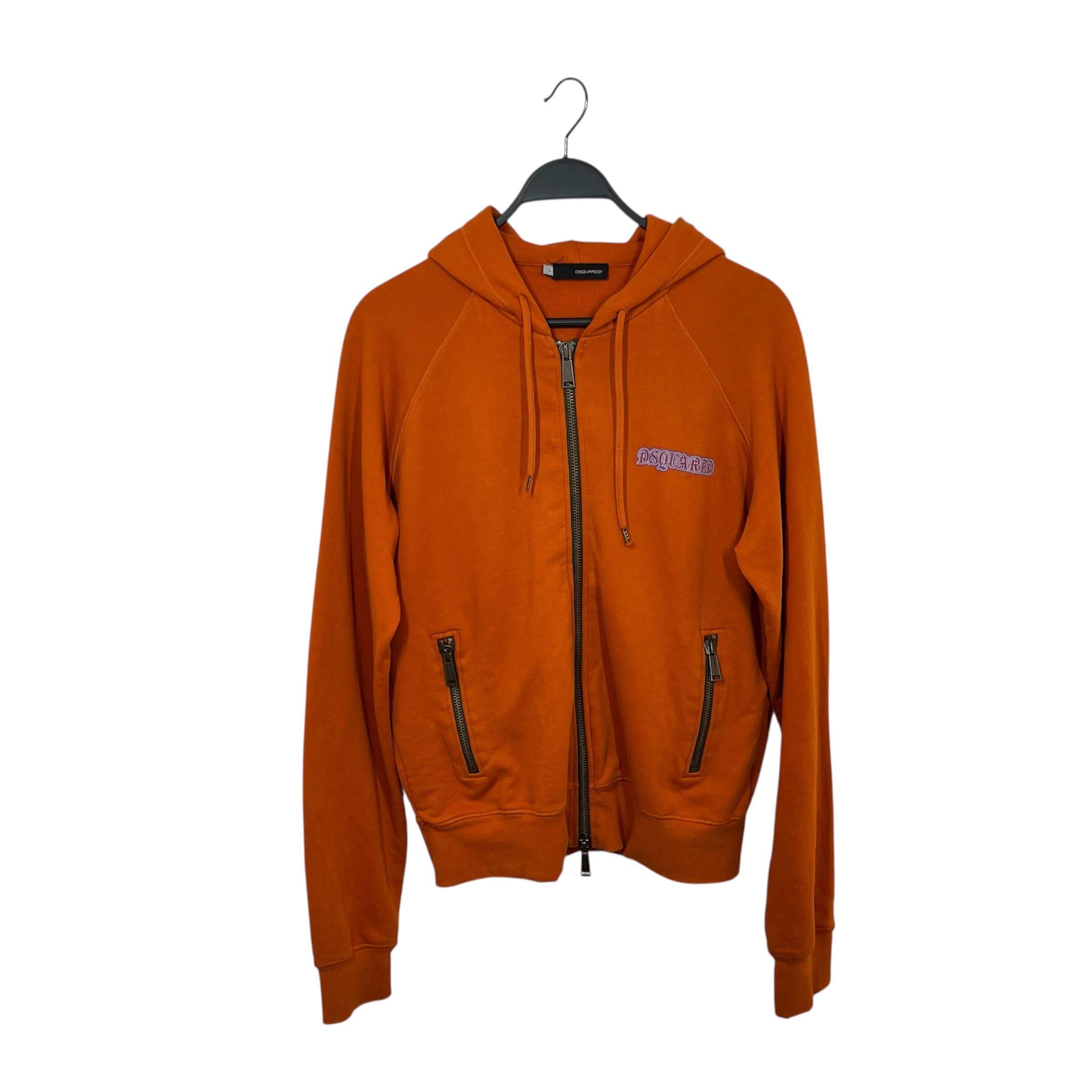 DSQUARED2/Zip Up Hoodie/L/Graphic/Cotton/ORN/friend named jesus view 1