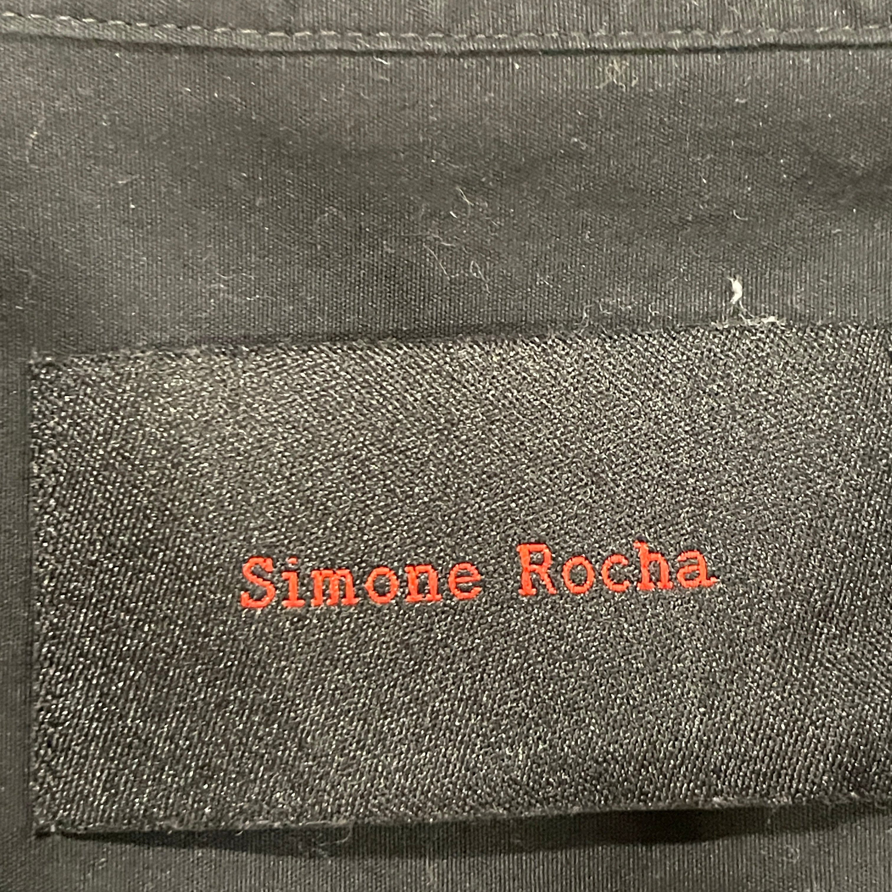 SIMONE ROCHA/LS Shirt/L/Cotton/BLK/BUCKLE DETAILING view 3