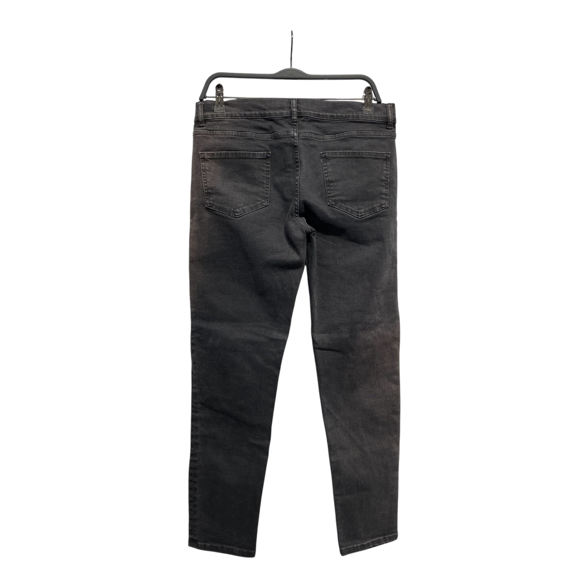 BALENCIAGA/Skinny Pants/40/Denim/BLK/FADED LOW RISE SKINNIES view 2