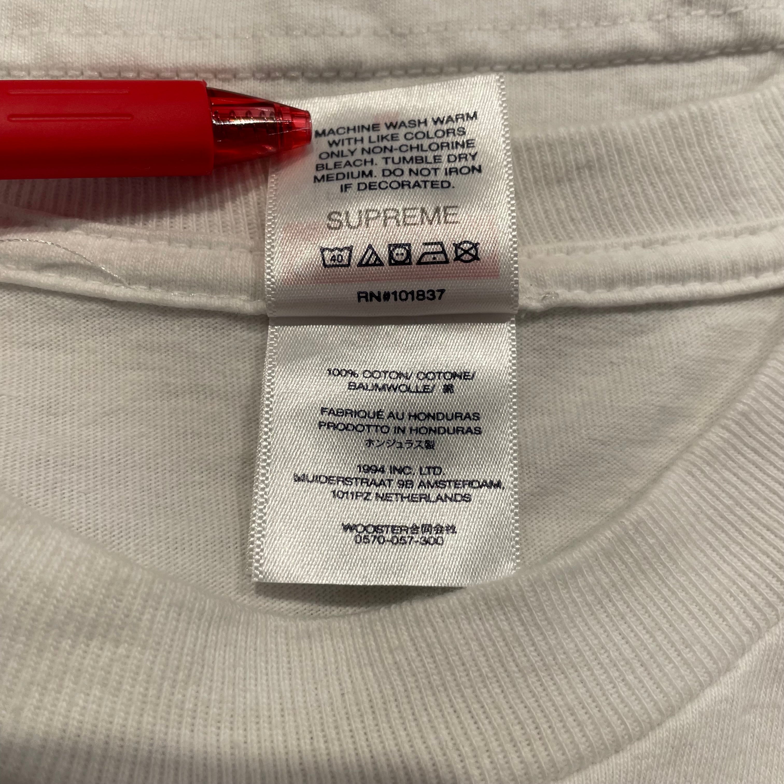 Supreme/LS T-Shirt/M/Cotton/WHT/WOMBAT view 7