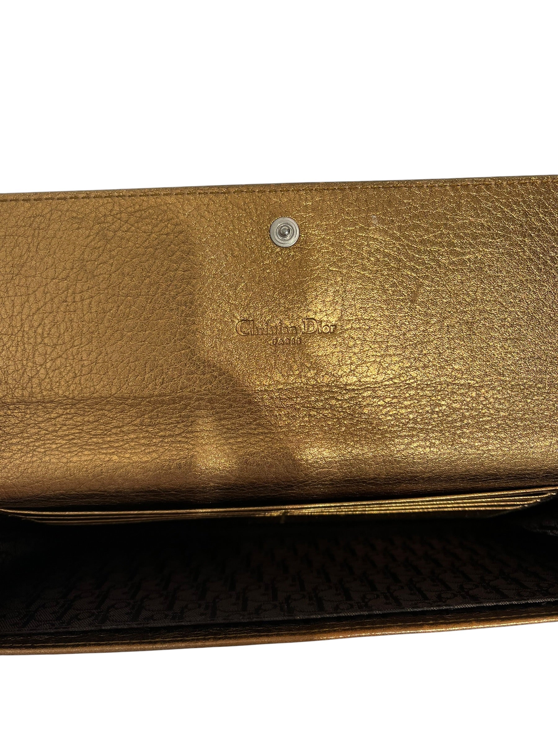 Christian Dior/Clutch Bag/Leather/GLD/CD CLUTCH BAG view 4
