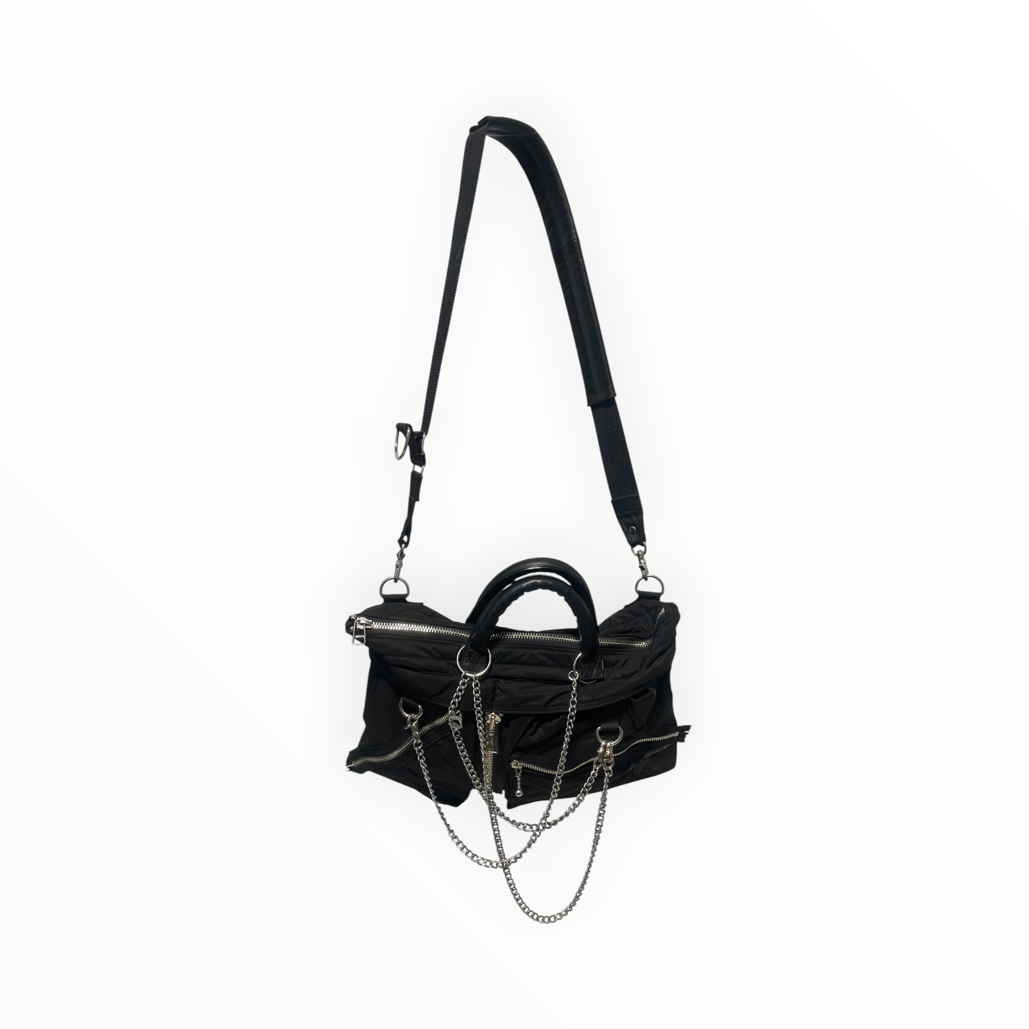 YOHJI YAMAMOTO/Bag/Nylon/BLK/PORTER COLLAB CHAIN BAG view 1