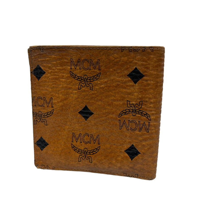 MCM/Bifold Wallet/Brown/Leather/Monogram/