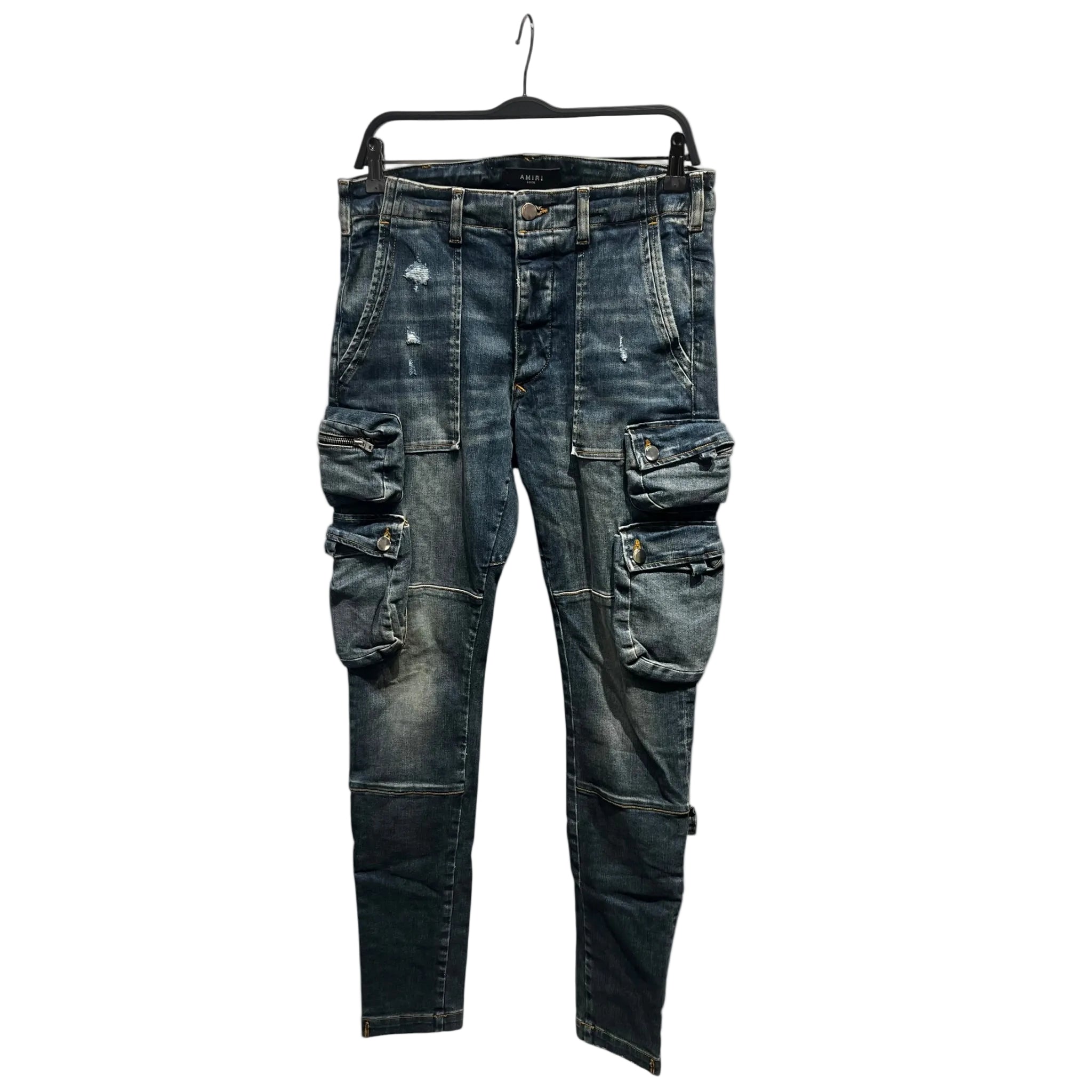 AMIRI/Skinny Pants/32/Denim/IDG/Cargo Skinnies view 1