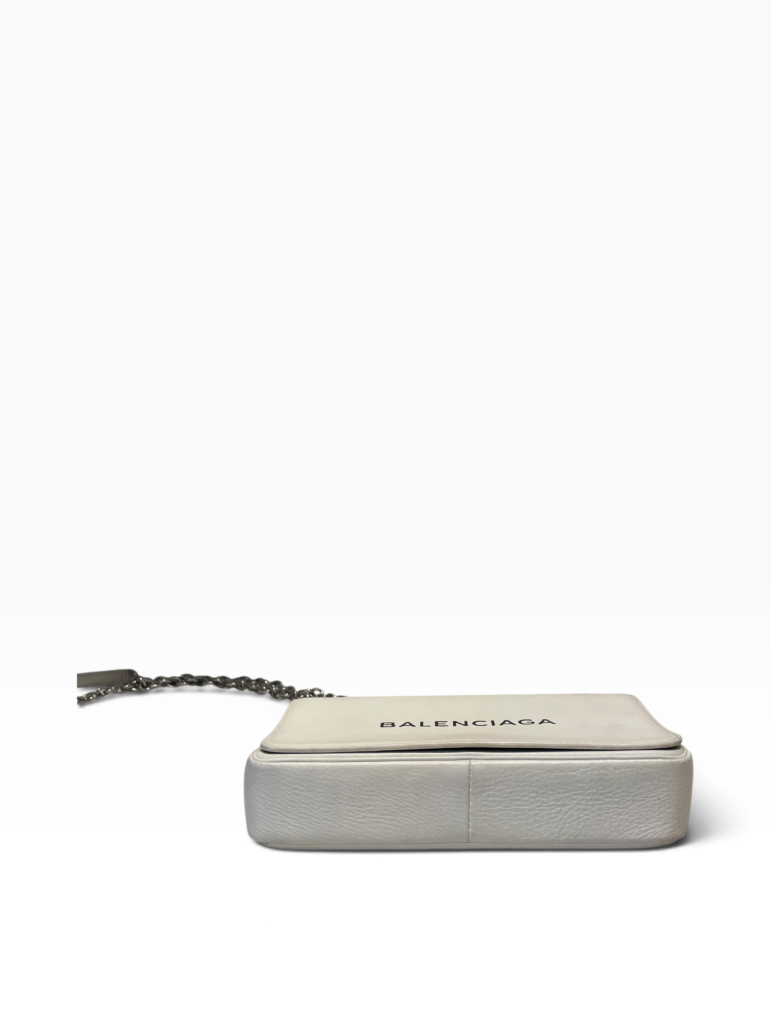 BALENCIAGA/Cross Body Bag/Leather/WHT/Leather Shoulder Bag view 3