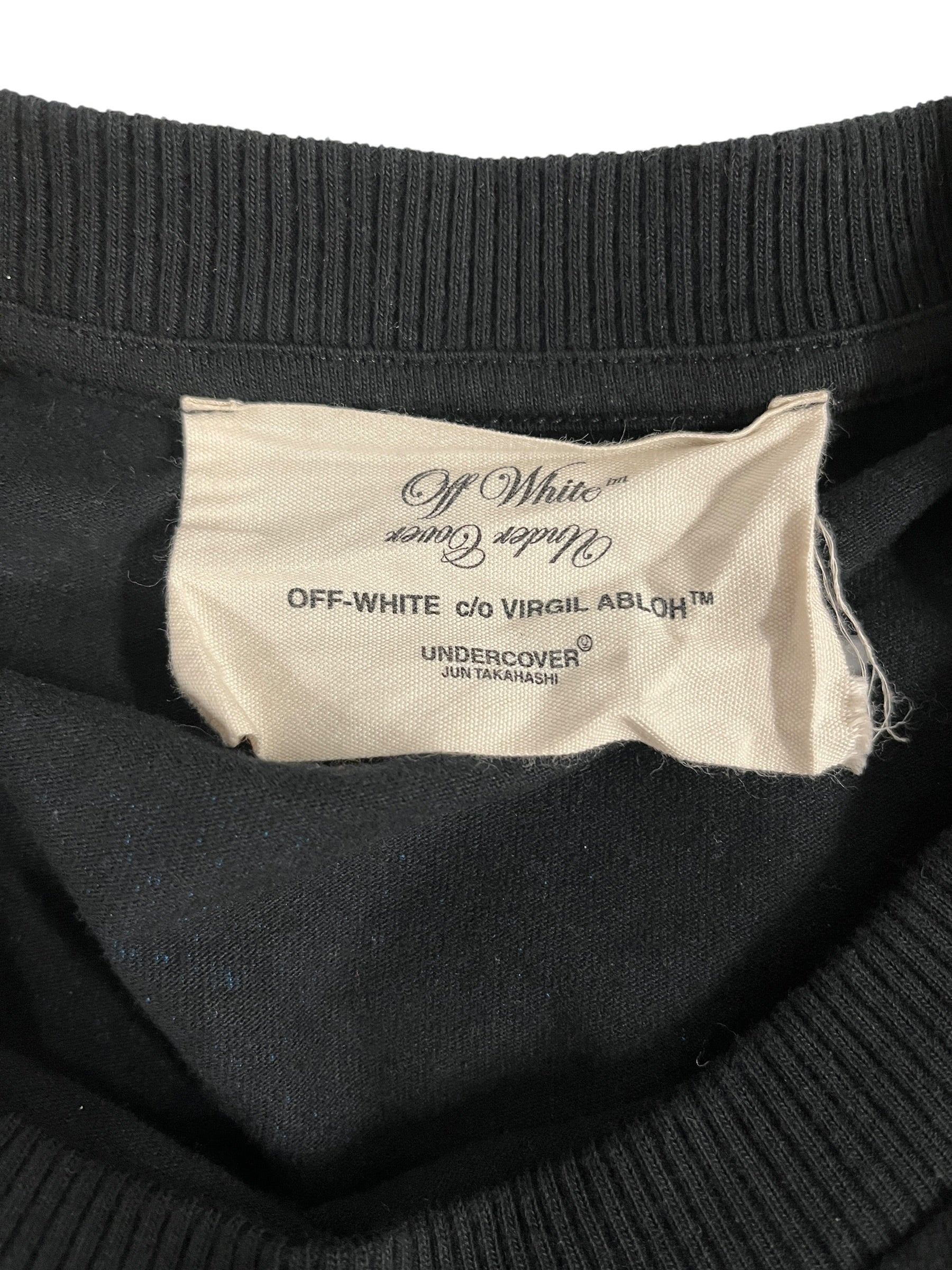 OFF-WHITE/UNDERCOVER/T-Shirt/L/Cotton/BLK/Graphic/"HAND DART" view 3