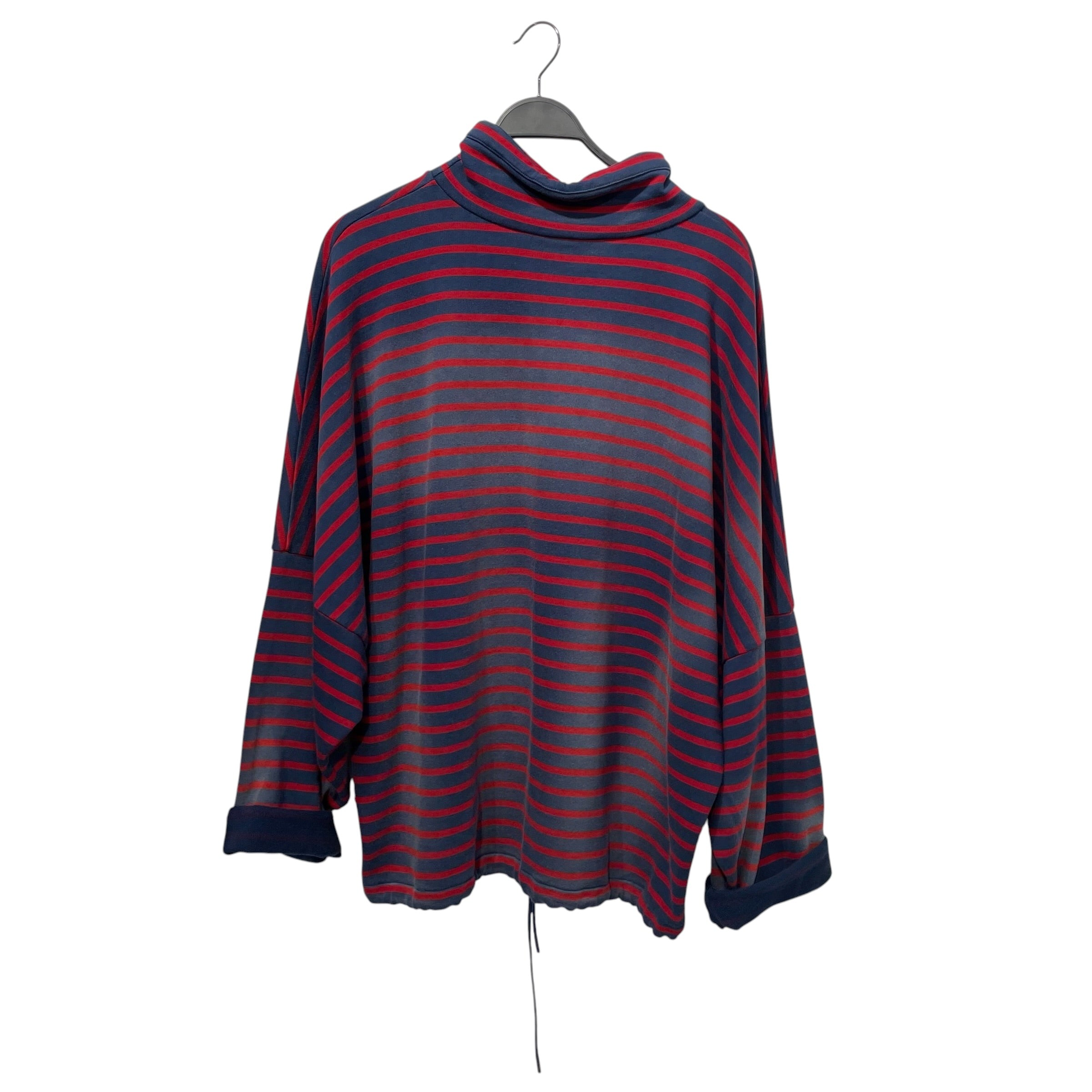 MARTINE ROSE/Sweatshirt/M/Stripe/Cotton/MLT/SUNBLEACHED RED STRIPPED BATWI view 2