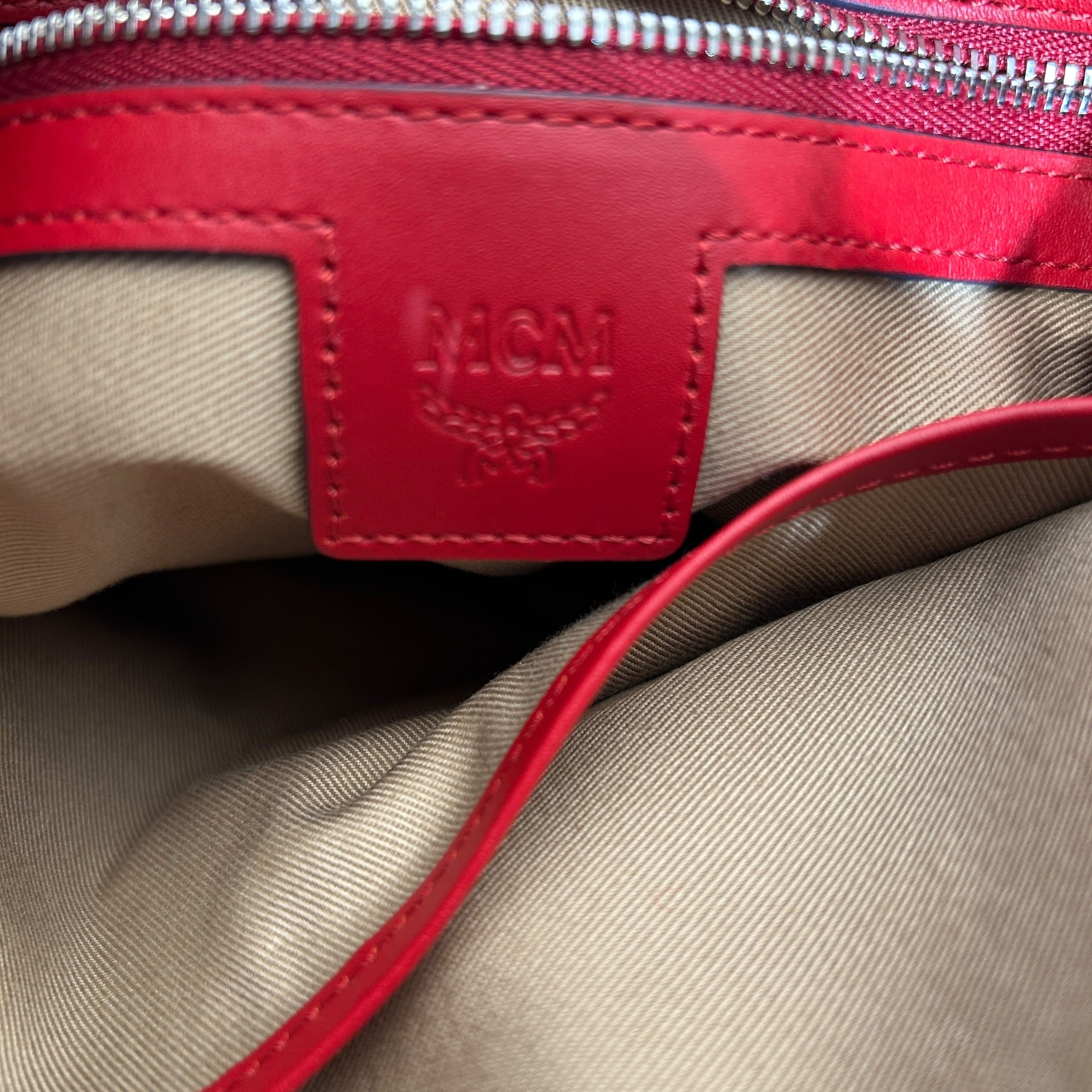 MCM/Bag/Monogram/Leather/RED/ view 5