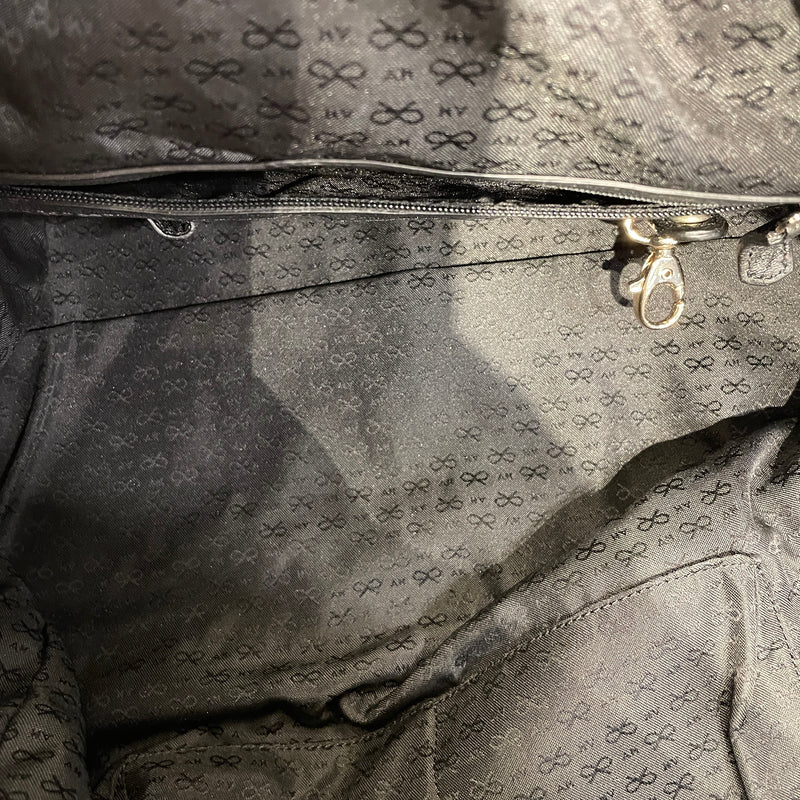 ANYA HINDMARCH/Bag/Leather/BLK/