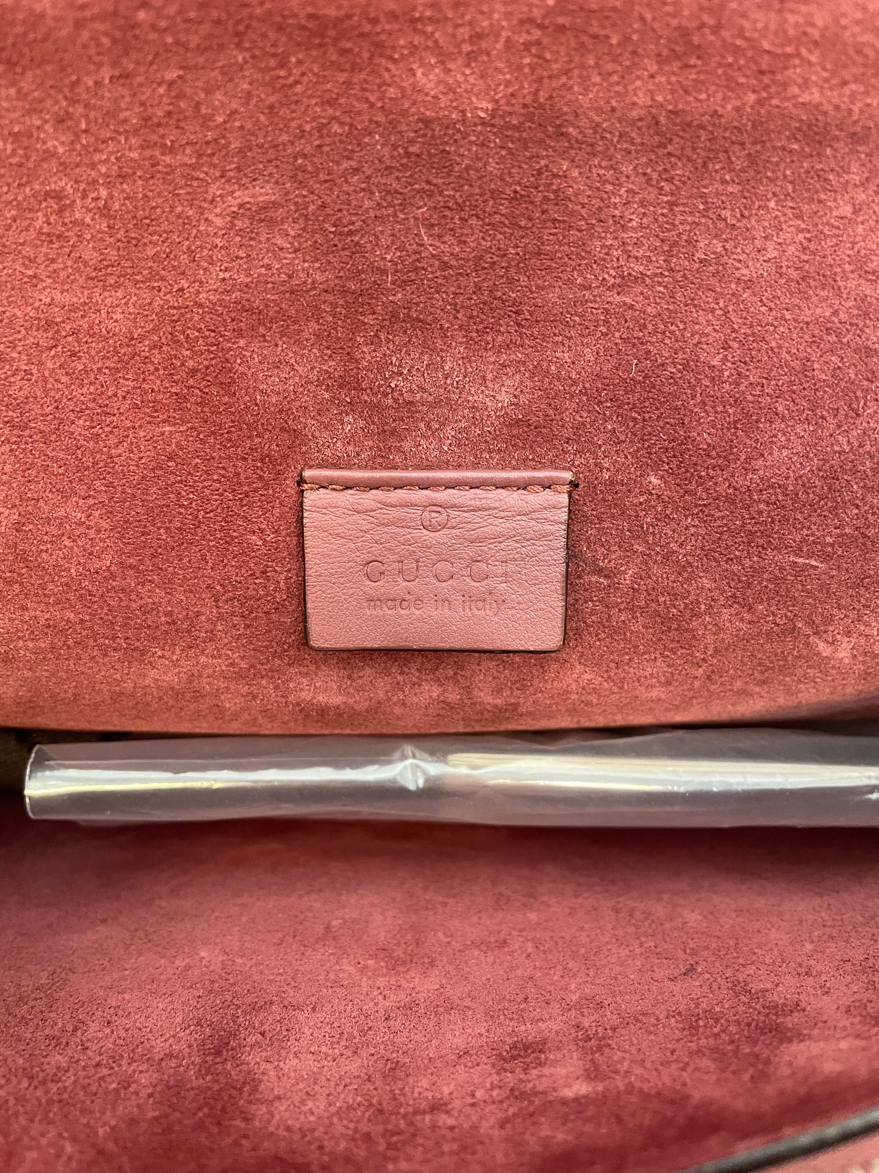 GUCCI/Bag/Monogram/Leather/CML/FLOWER PRINT/PNK SUEDE/SLVWARE view 7