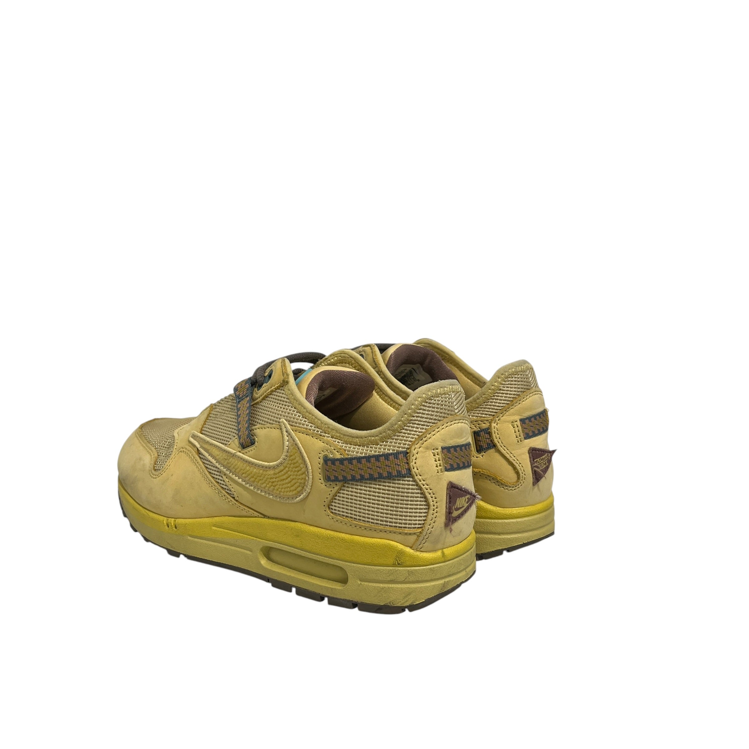 NIKE/Low-Sneakers/US 9.5/Leather/YEL/Cactus Jack Air Max 1 view 2