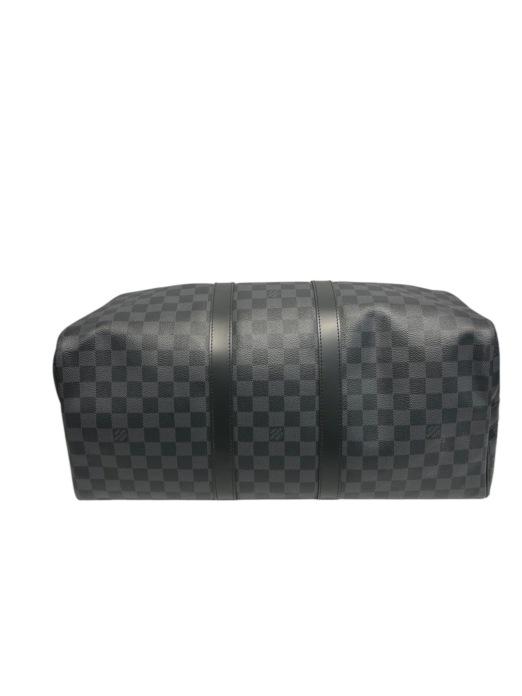 LOUIS VUITTON/Luggage/All Over Print/Leather/BLK/Monogram keep all 45 view 5