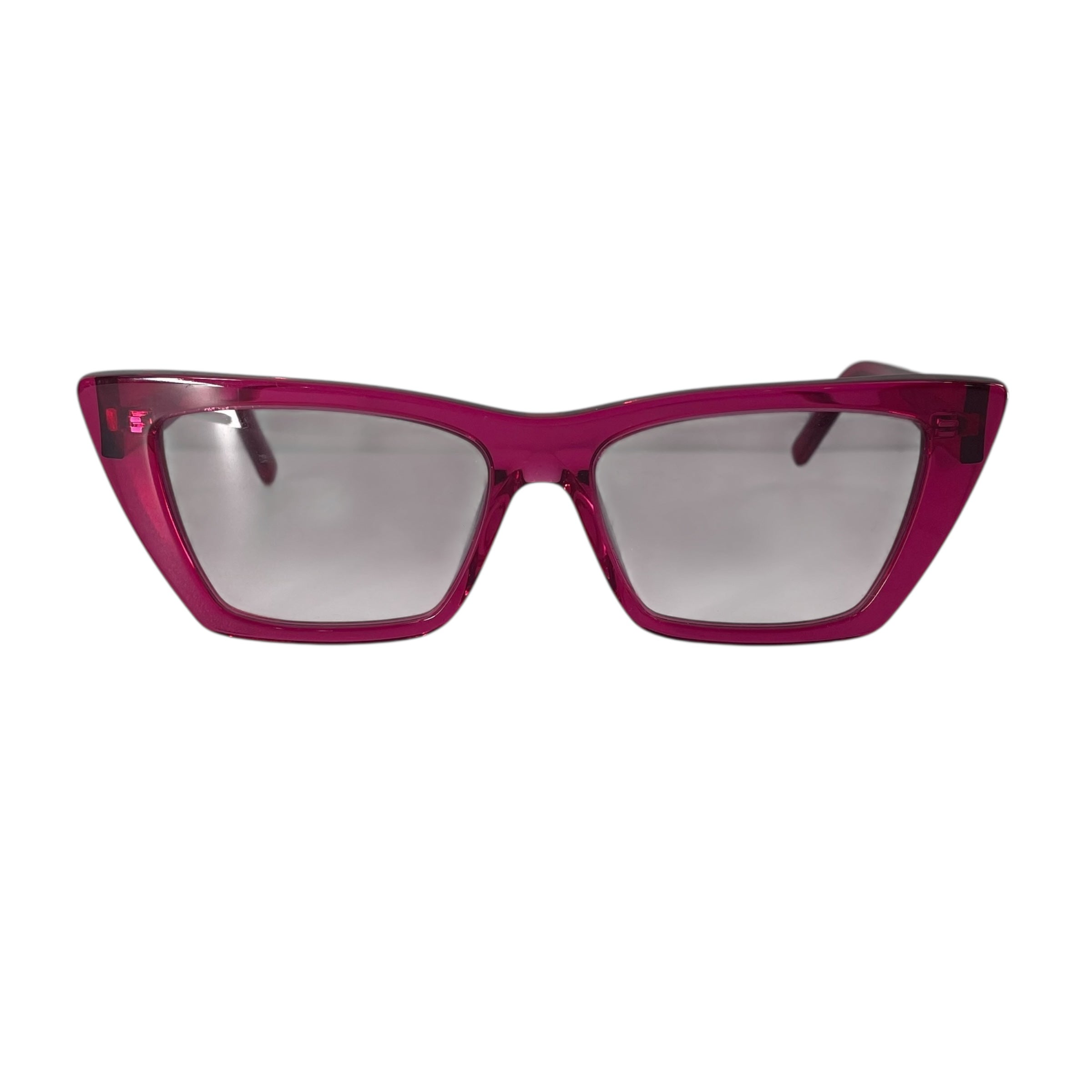 SAINT LAURENT/Sunglasses/Plastic/PNK/POINTY FRAMES view 1