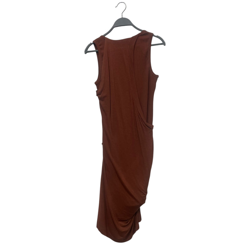 Helmut Lang/Dress/M/Cotton/BRW/Midi Length/TANK COMBO DRESS