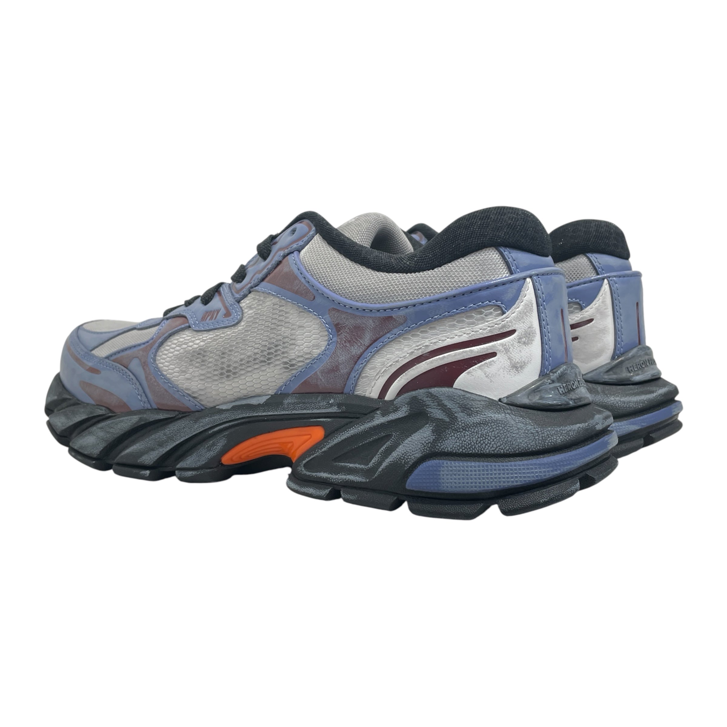 HERON PRESTON/Low-Sneakers/EU 43/BLU/Worn out sneaker view 2