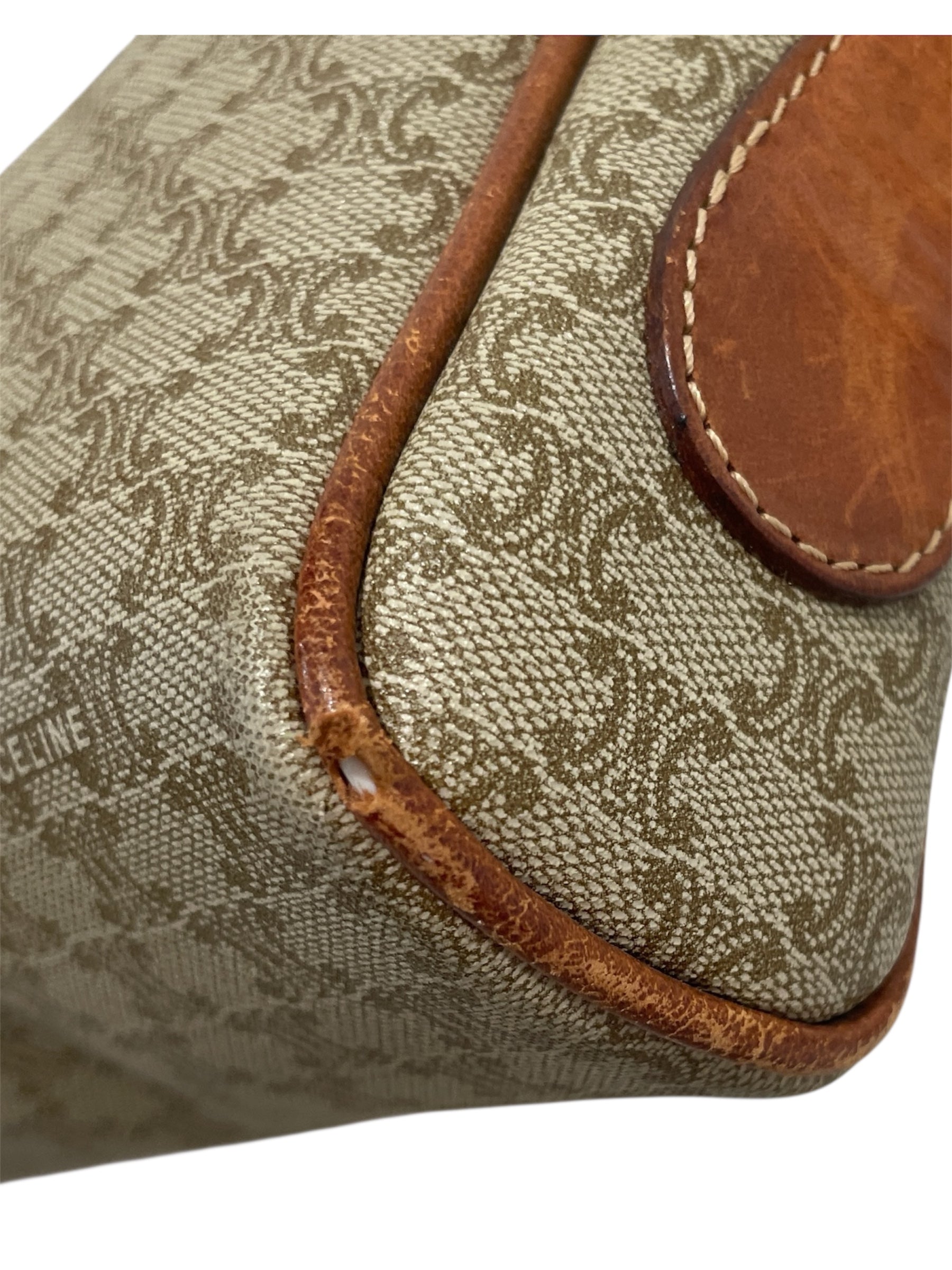 CELINE/Cross Body Bag/Monogram/Leather/BRW/Cross body bag view 5