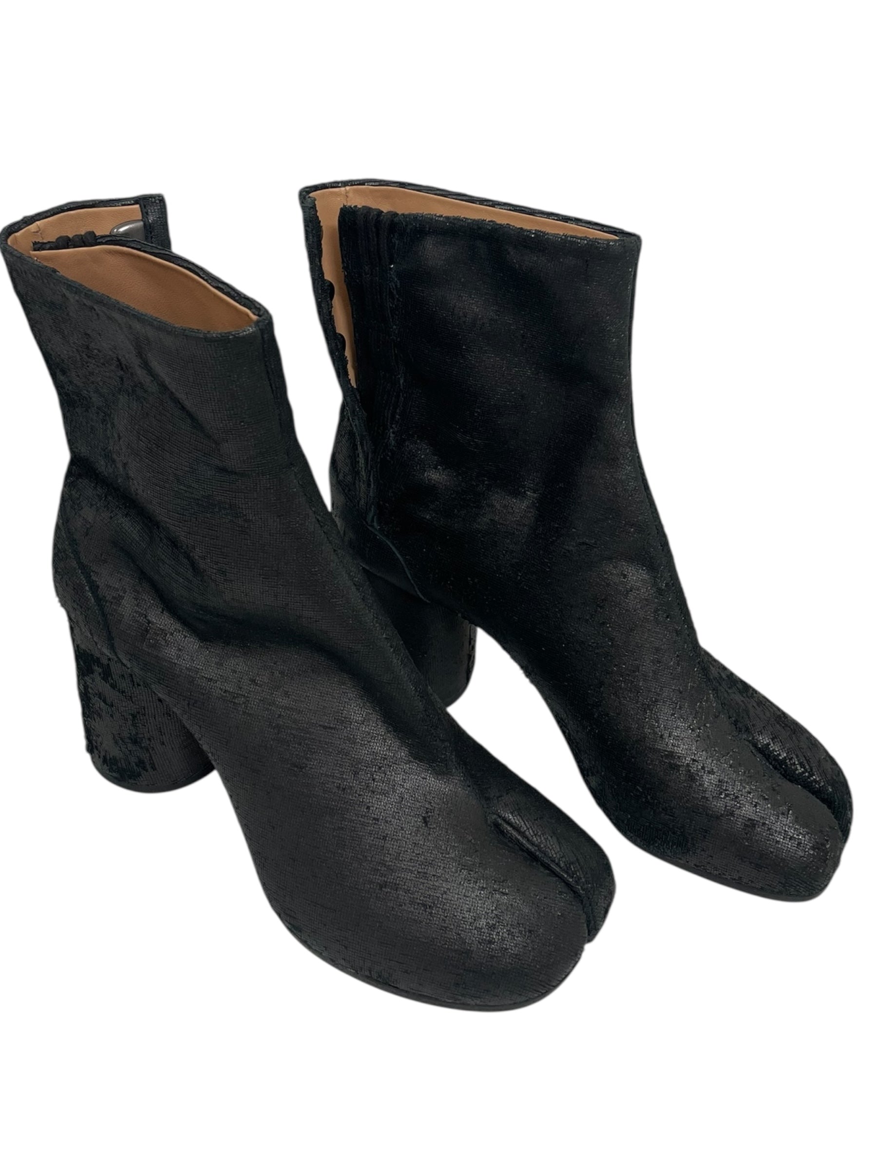 Maison Margiela/Ankle Boots/EU 39/Cotton/BLK/LASER CUT TABI BOOT view 1