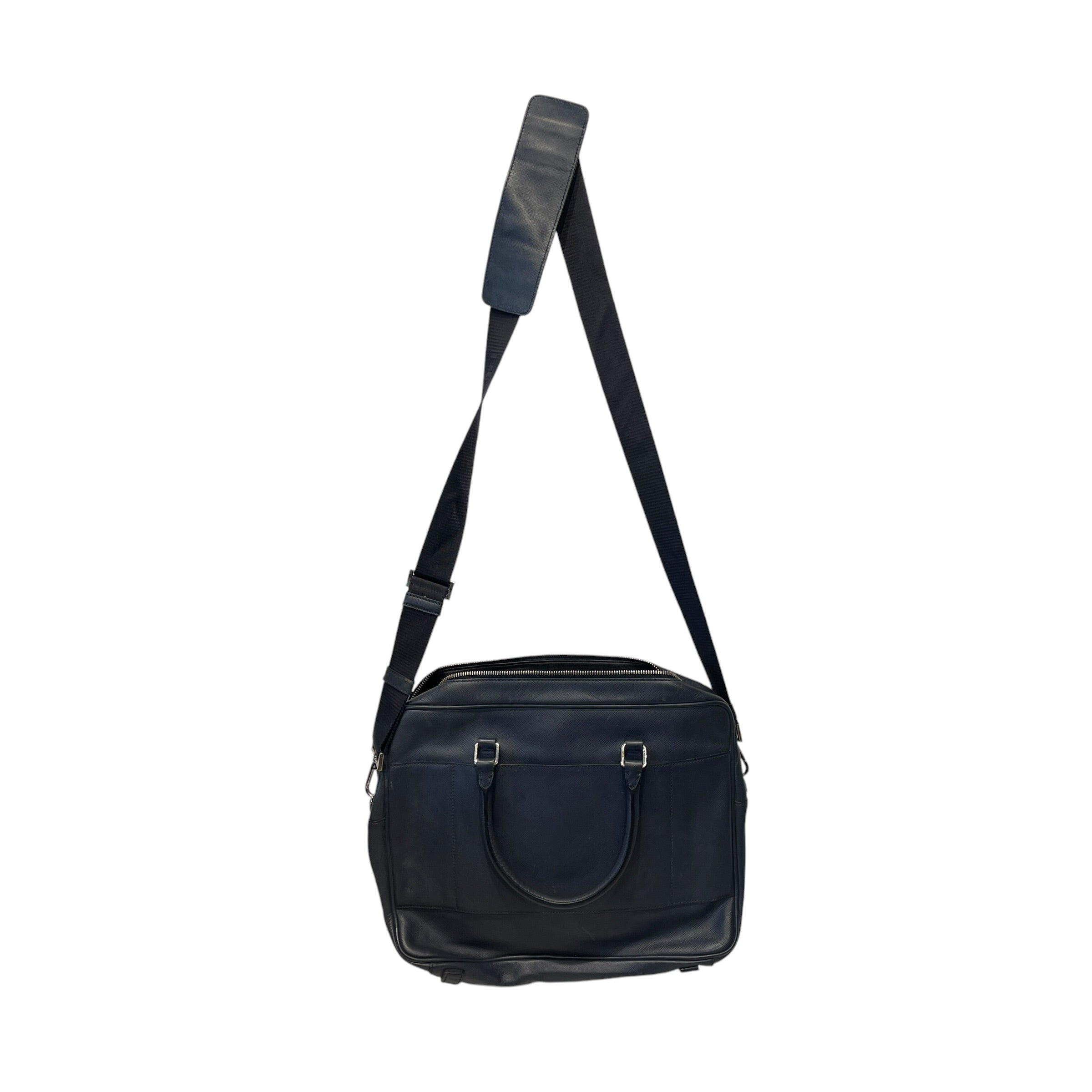PRADA/Bag/Leather/NVY/STAFFIANO TRAVEL LEATHER view 10