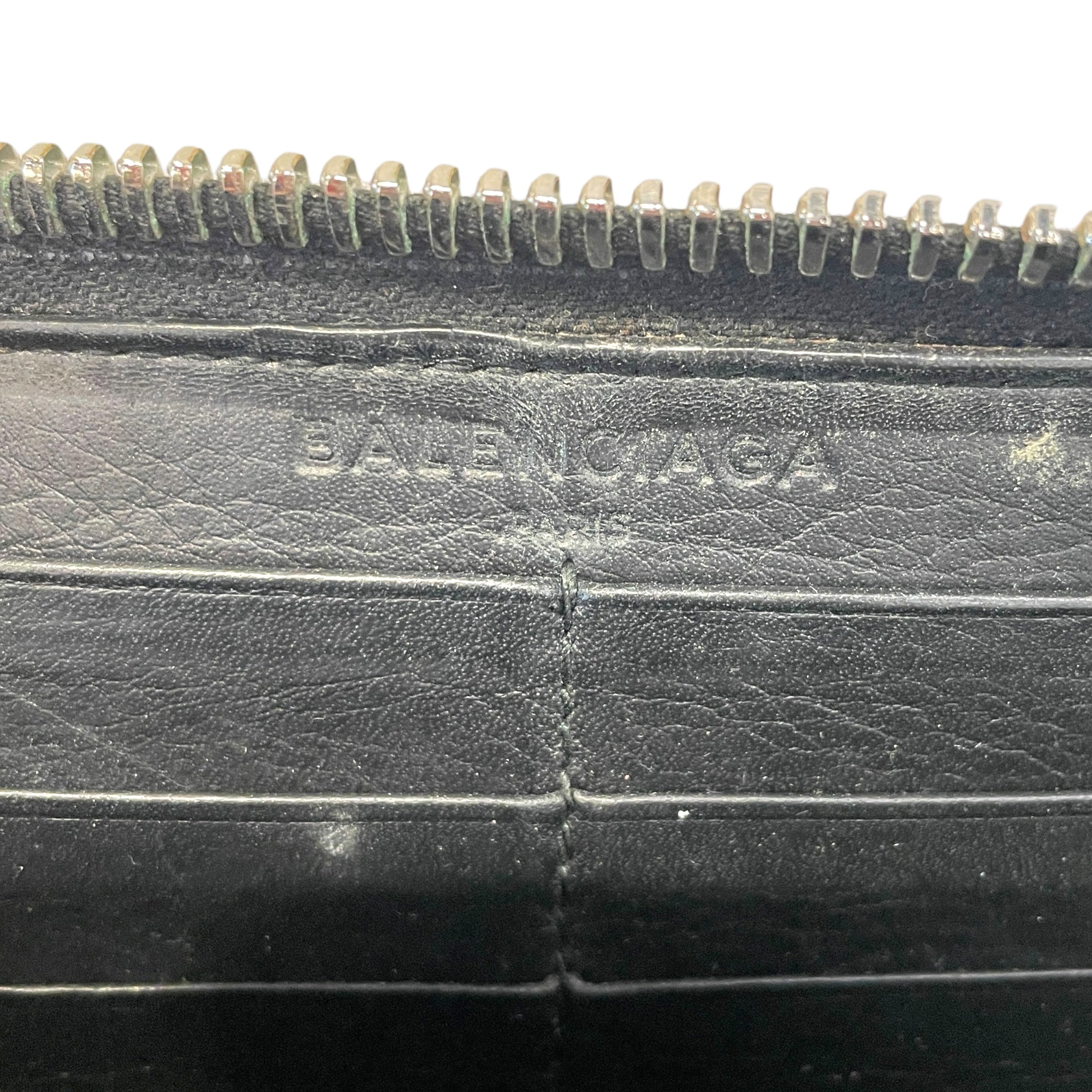 BALENCIAGA/Wallet/Leather/BLK/2016 Zip Around view 4