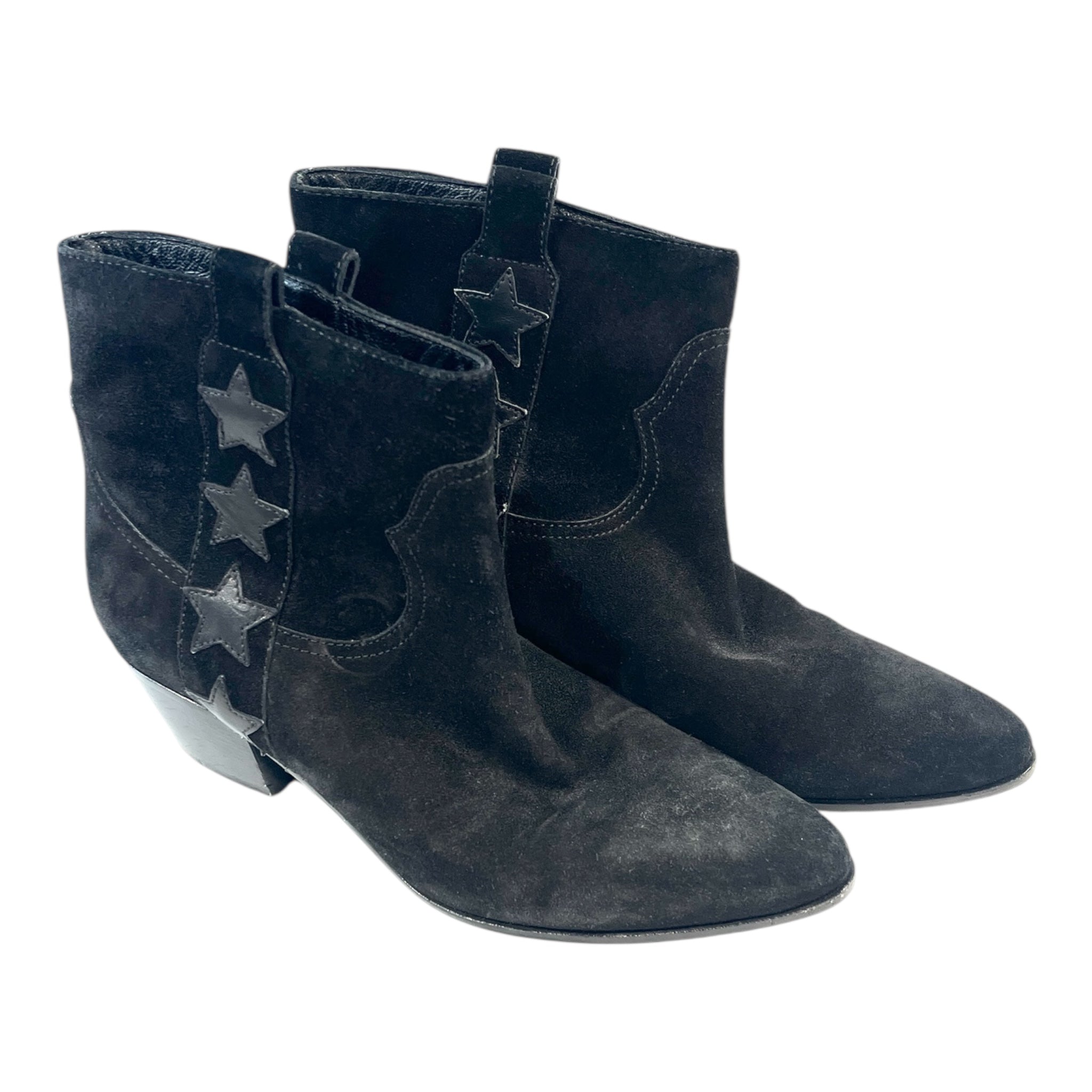 SAINT LAURENT/Western Boots/EU 35/Suede/BLK/ view 1