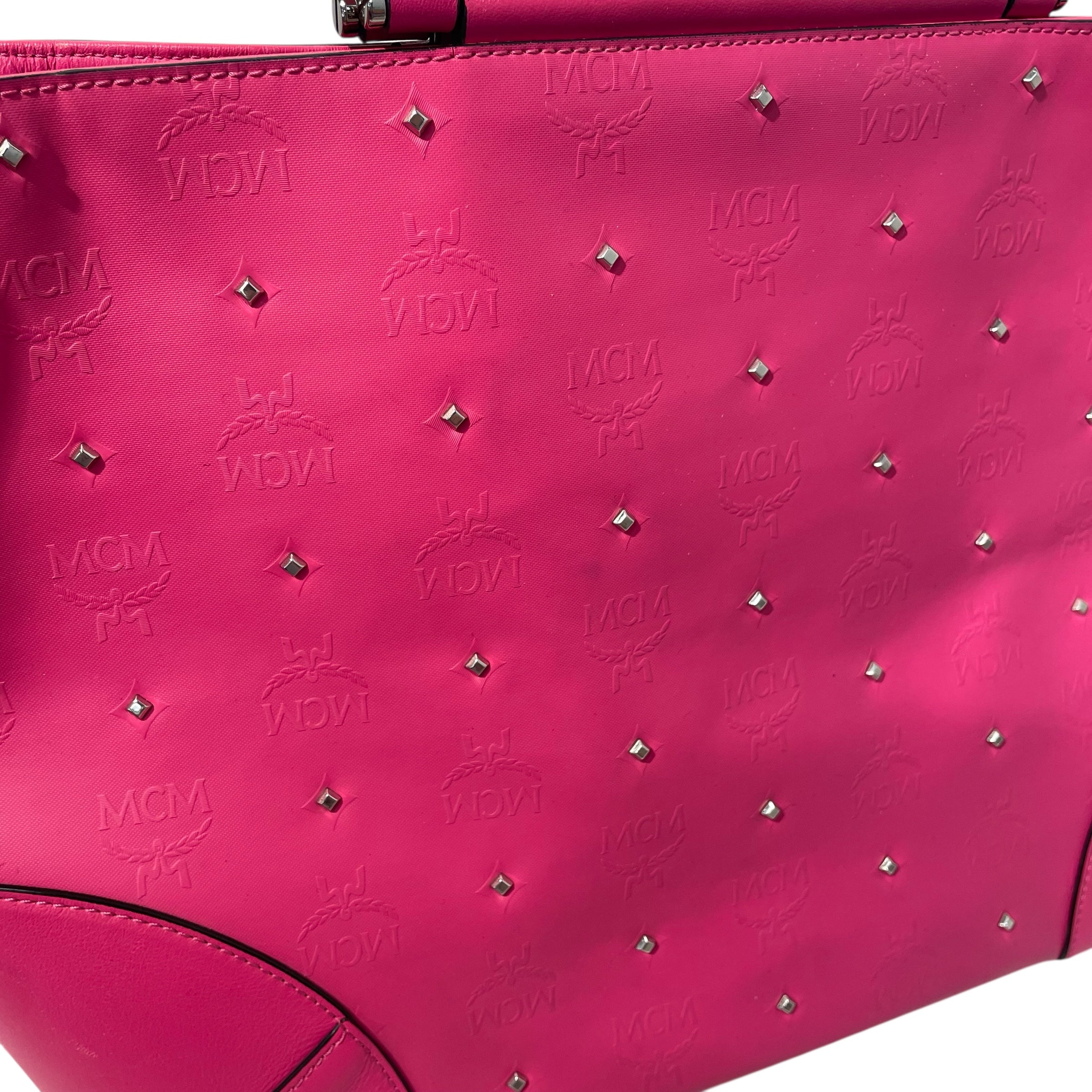 MCM/Tote Bag/M/Monogram/Leather/PNK/ view 7