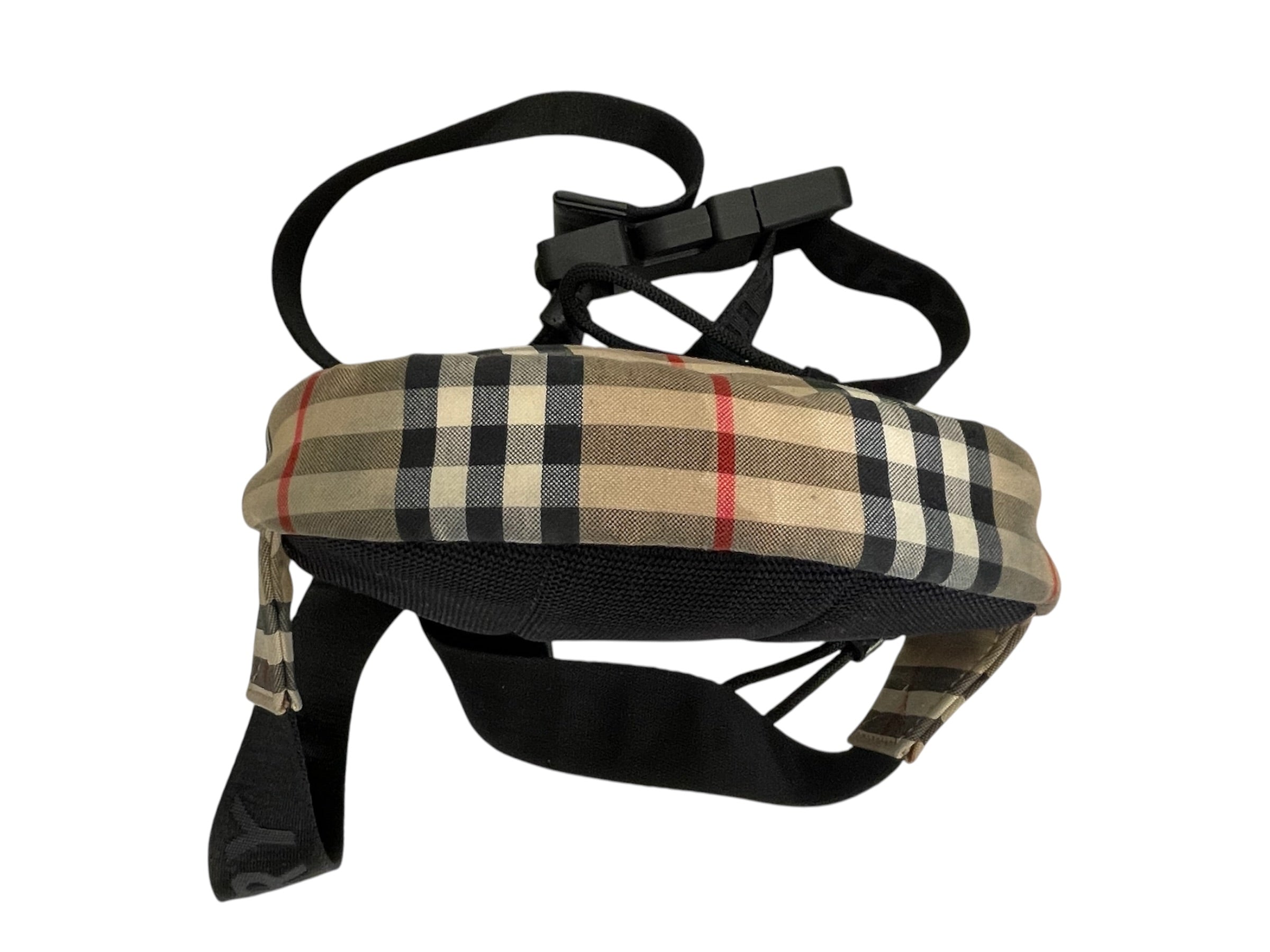 BURBERRY/Fanny Pack/Glen Check/Cotton/CML/Small Cannon Belt Buckle Strap view 5