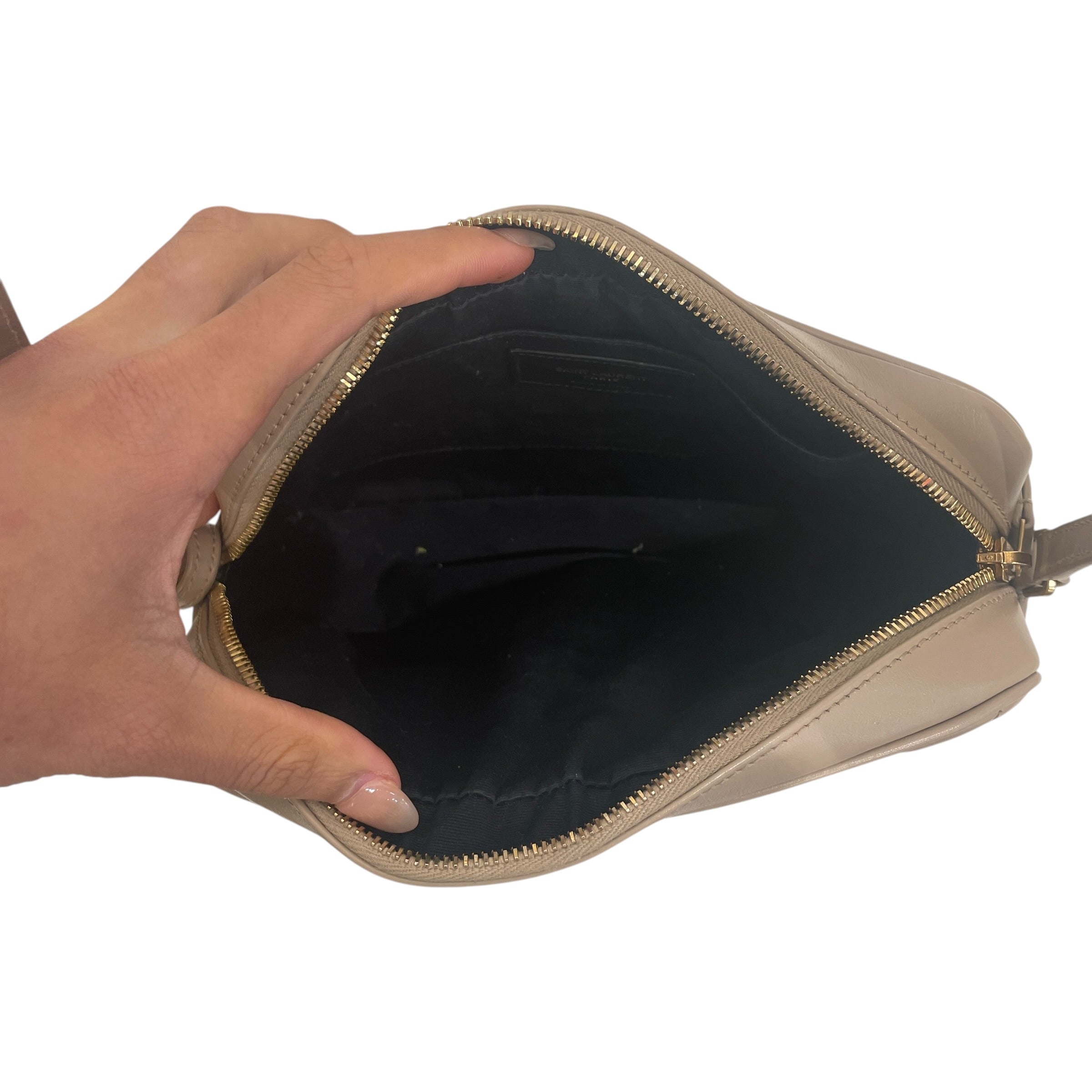 YVES SAINT LAURENT/Bag/Leather/BEG/LOULEATHER view 4