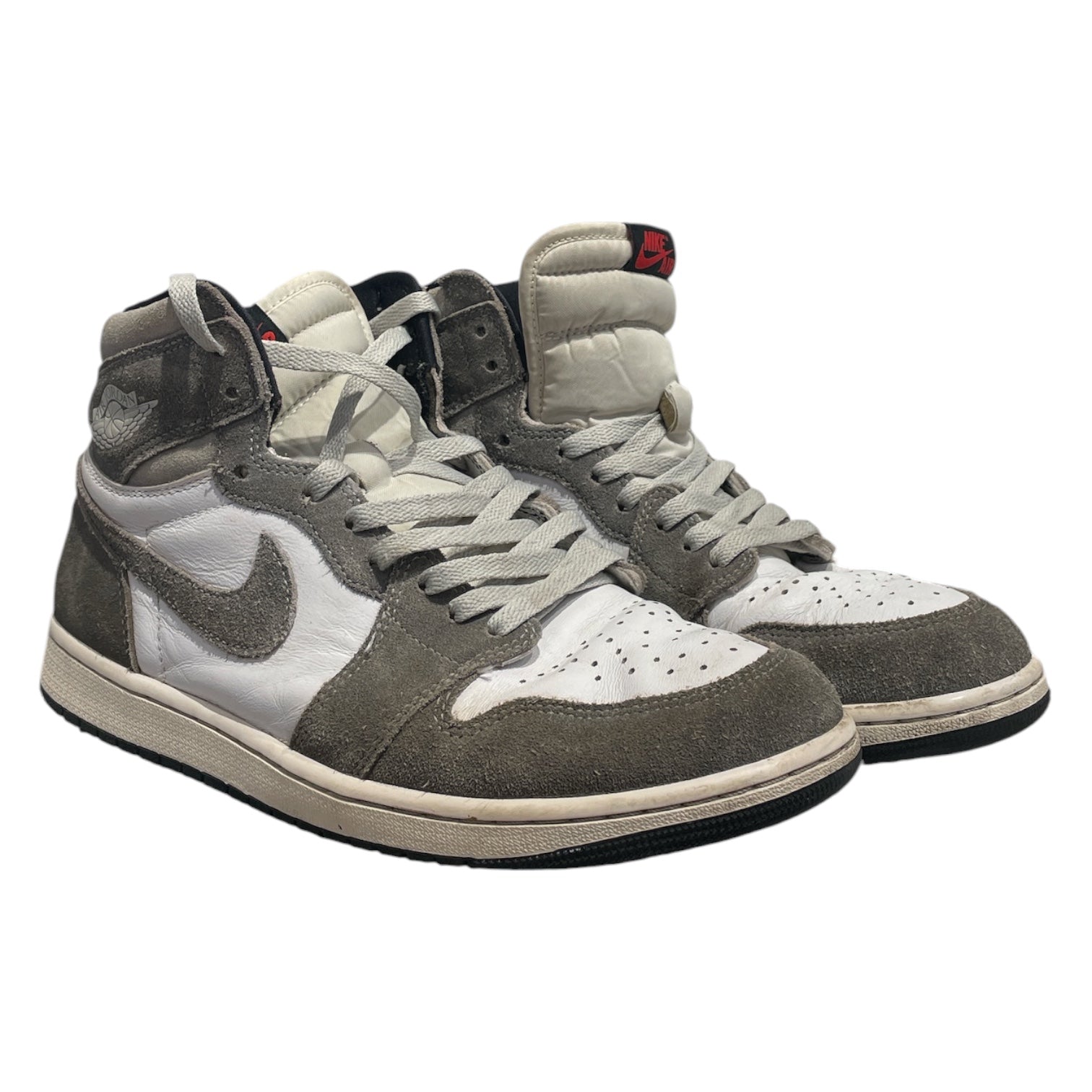 NIKE/Hi-Sneakers/US 11.5/Leather/GRY/JORDAN 1 WASHED BLACK view 1