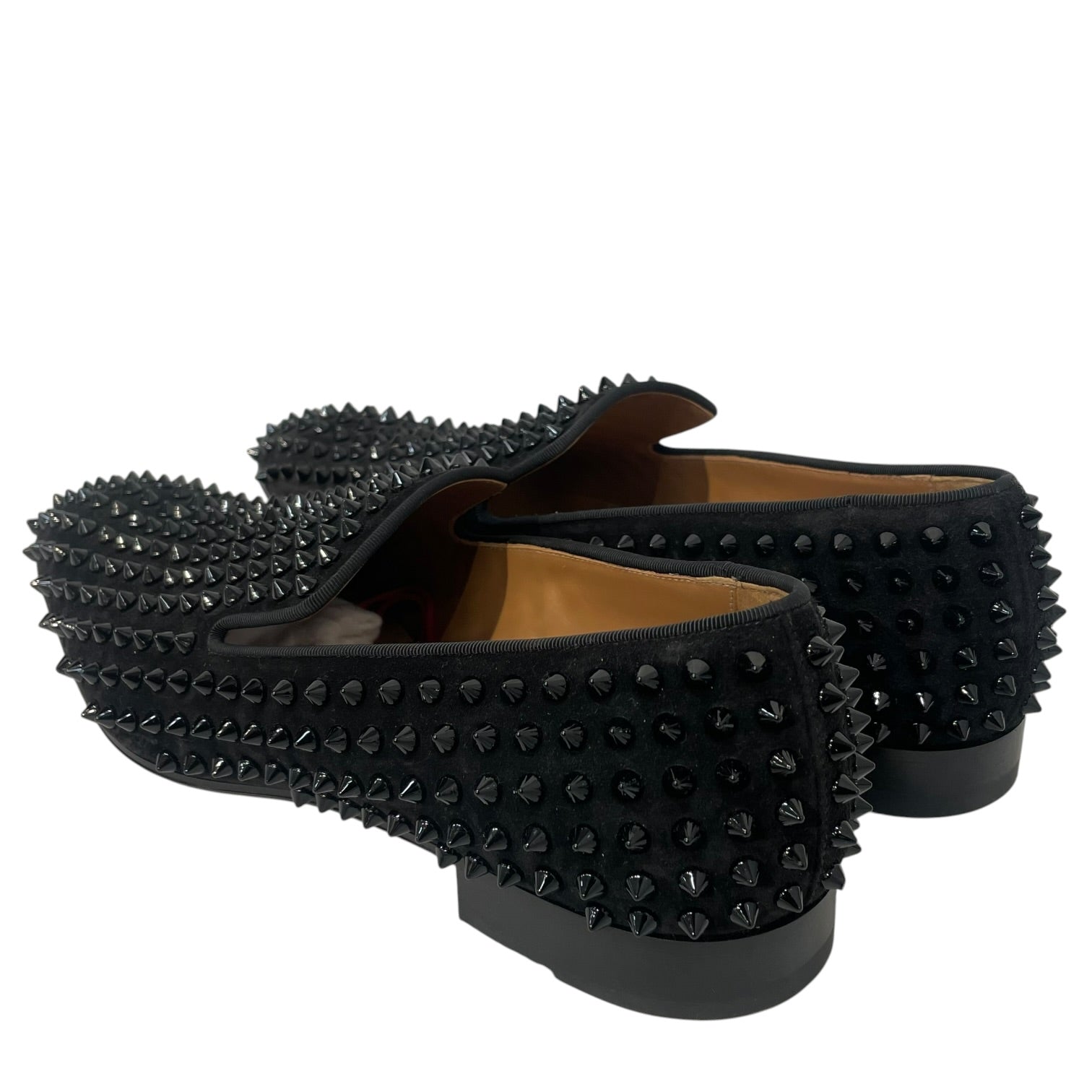 Christian Louboutin/Loafers/EU 43/Leather/BLK/Slip-on/Dandelion Spikes view 2