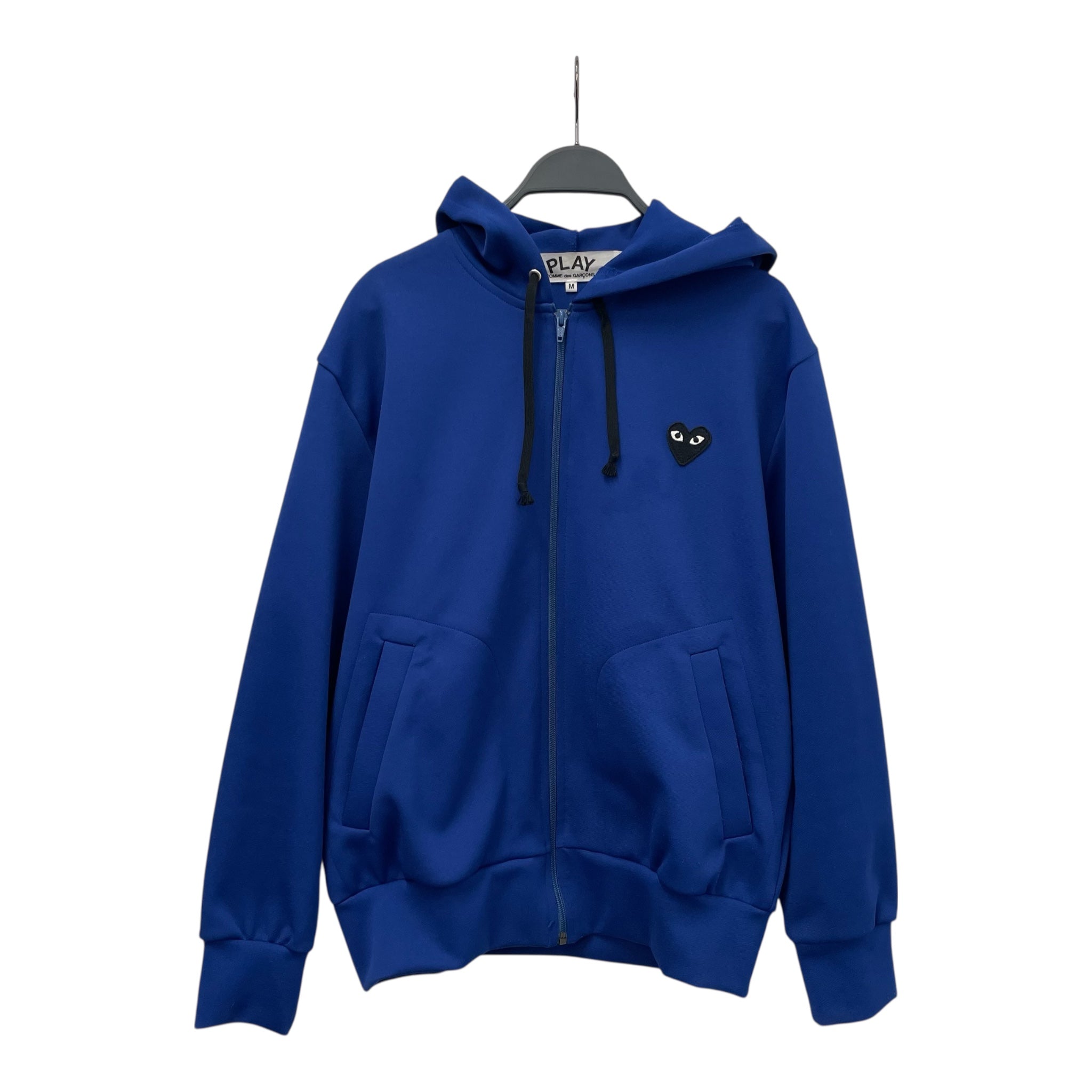 PLAY COMME des GARCONS/Zip Up Hoodie/M/Polyester/BLU/BLCKHEART view 1