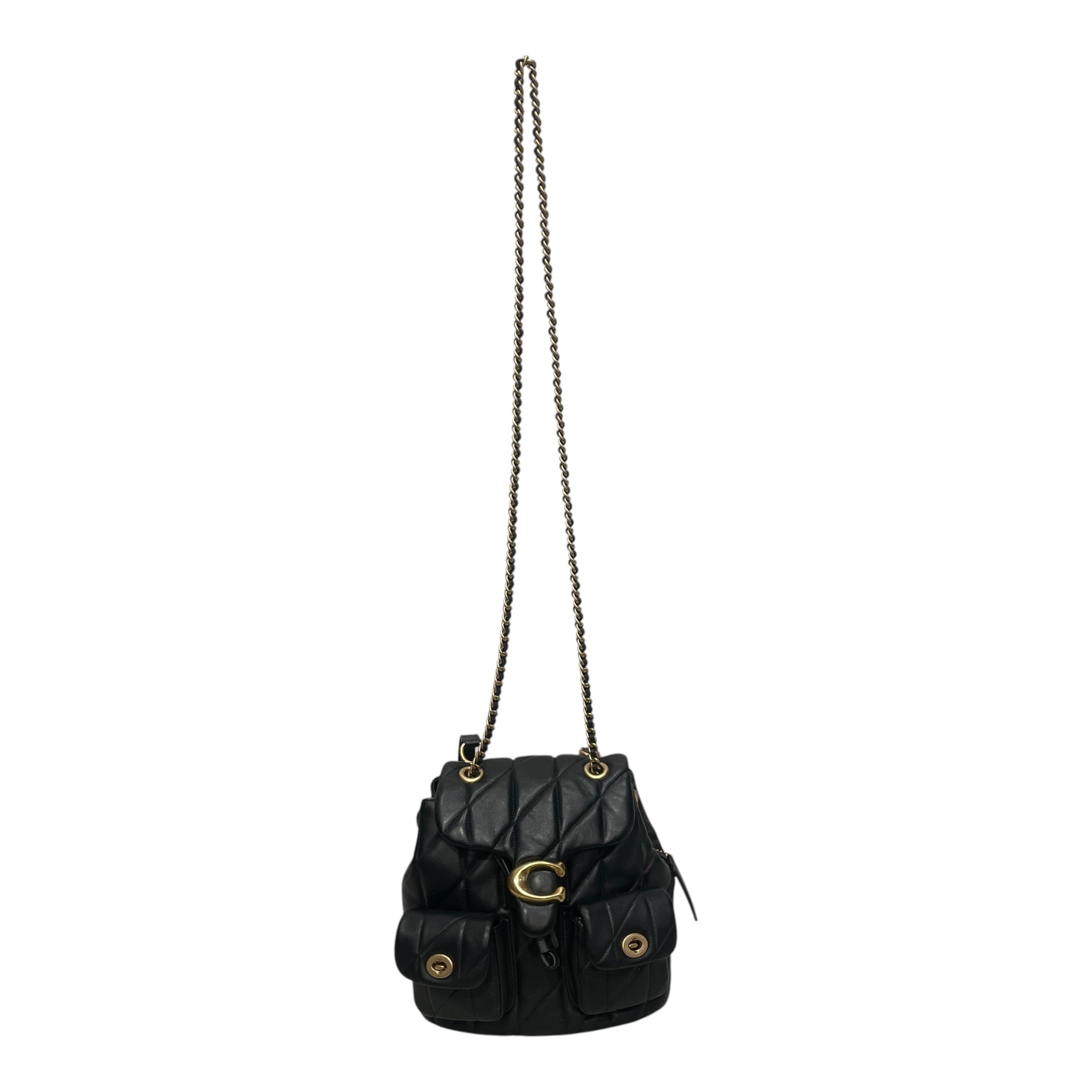 COACH/Backpack/Leather/BLK/TABBY GOLD HARDWARE view 1