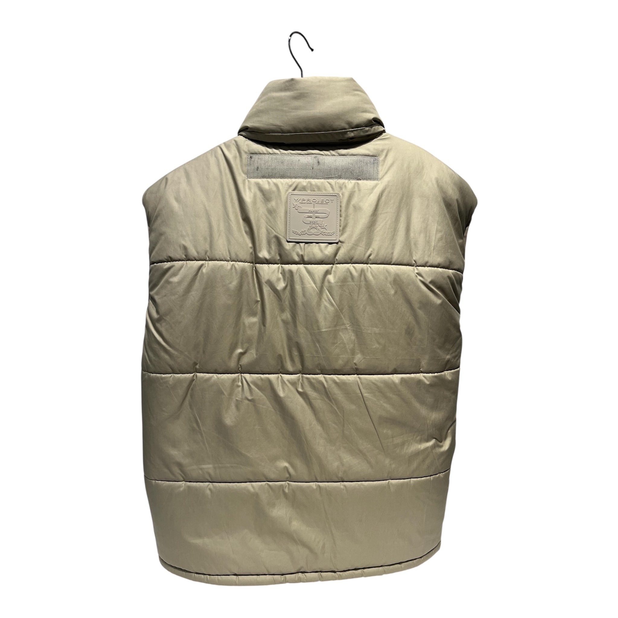 Y/PROJECT/Puffer Vest/M/Polyester/KHK/VELCRO PUFFER VEST (SAND) view 2