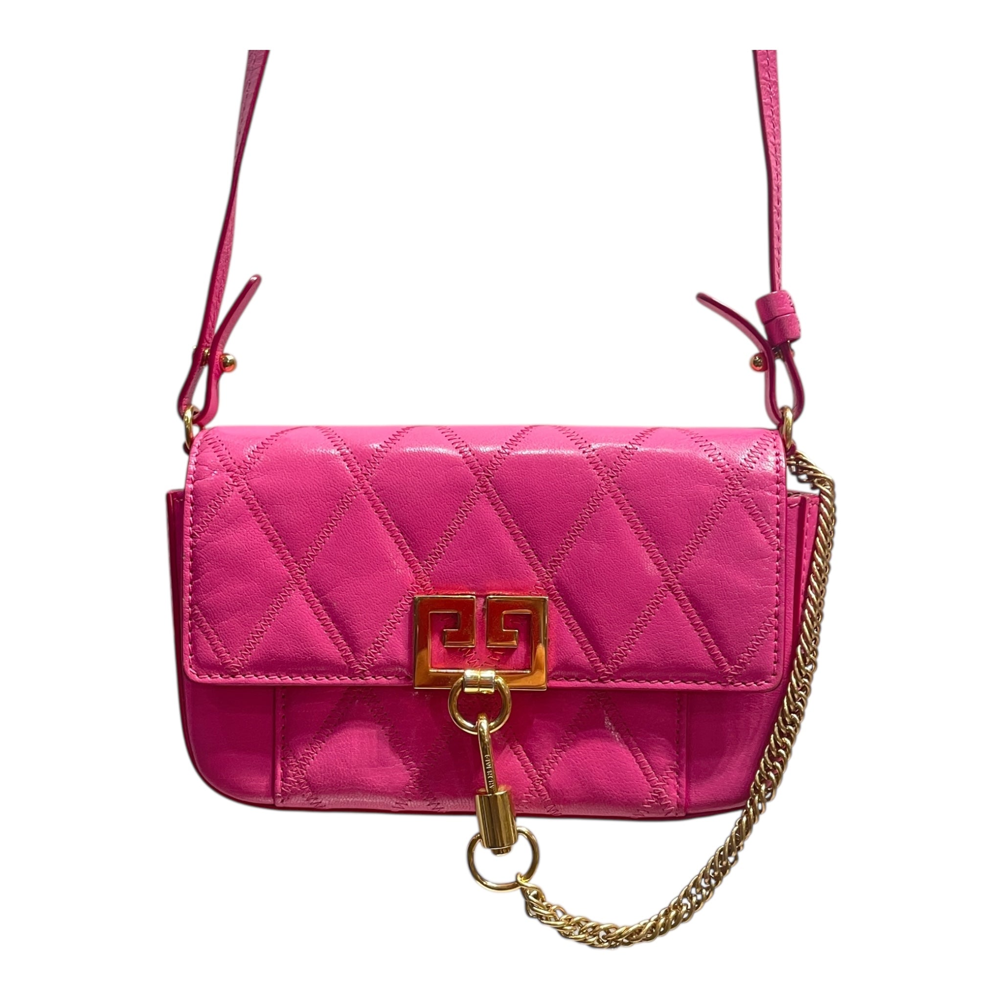 GIVENCHY/Cross Body Bag/Lambskin/PNK/givenchy leather pocket mini view 7