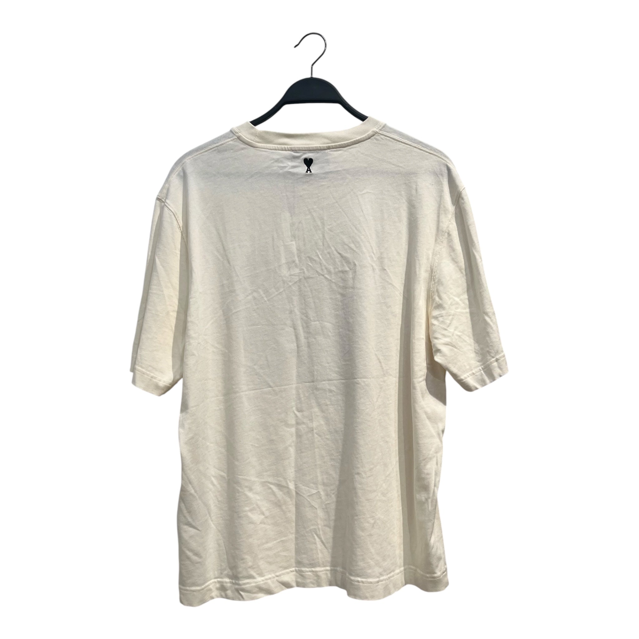 ami alexandre mattiussi/T-Shirt/L/Cotton/WHT/RED VELOR LOGO view 2