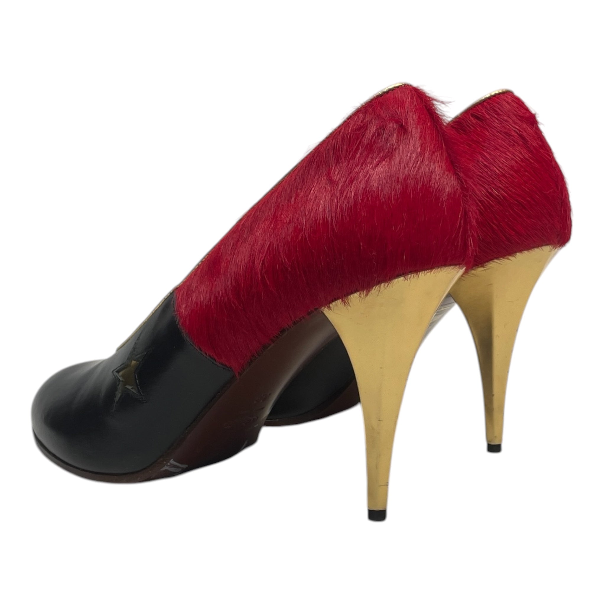 Vivienne Westwood/Heels/US 7/Leather/BLK/RED BLACK STAR view 2
