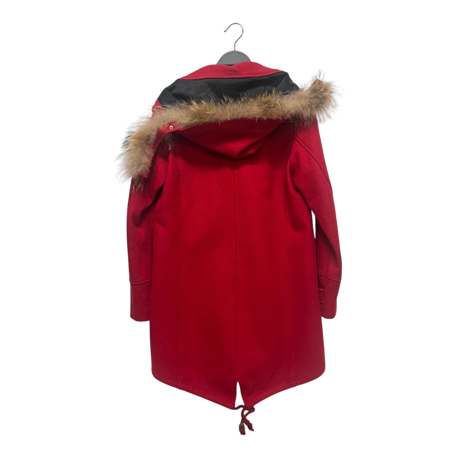 AVIREX/Coat/M/Wool/RED/FUR HOOD view 2