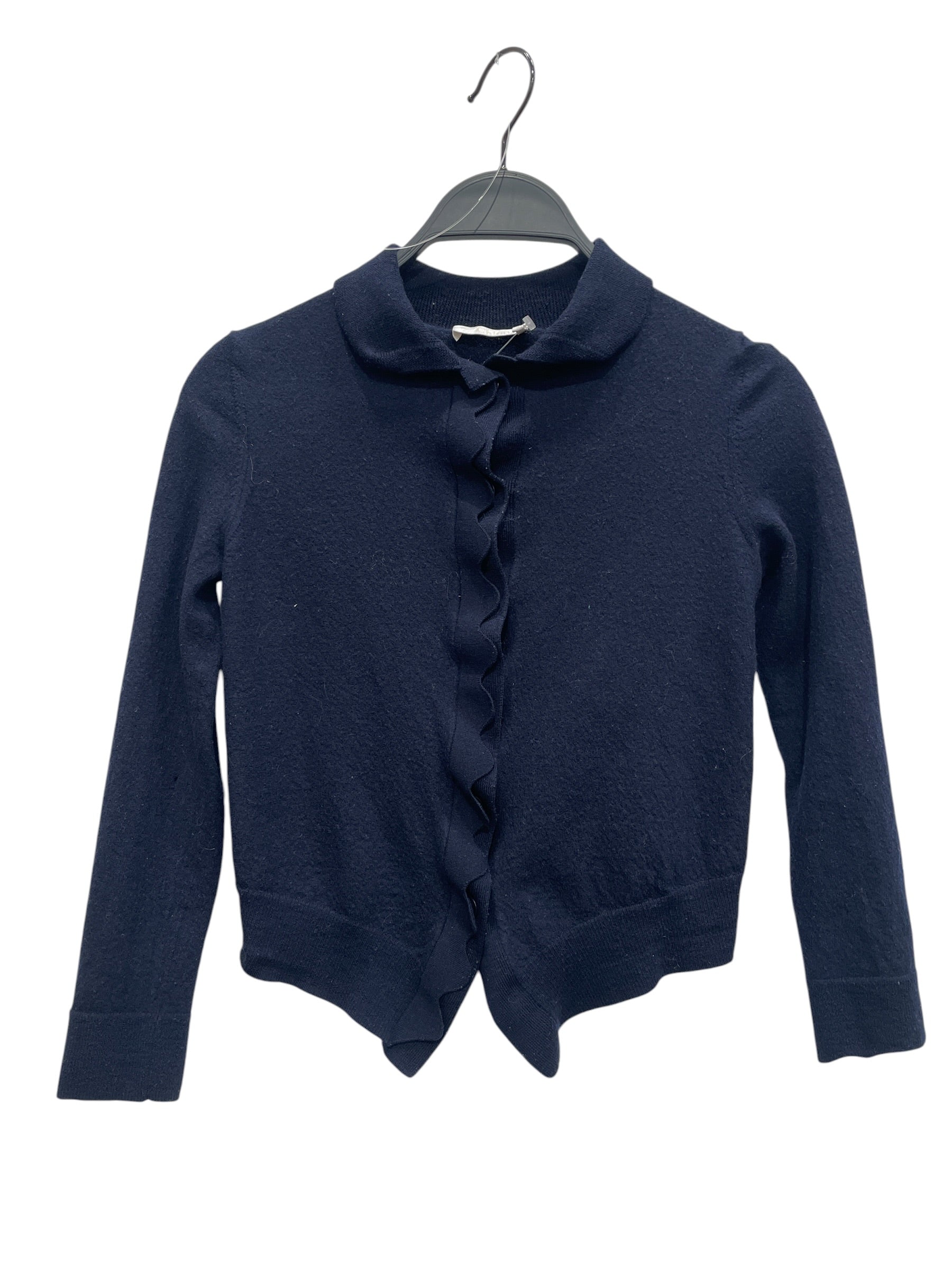 Chloe/Cardigan/S/Wool/NVY/SCALLOP BUTTON PLACKET view 1