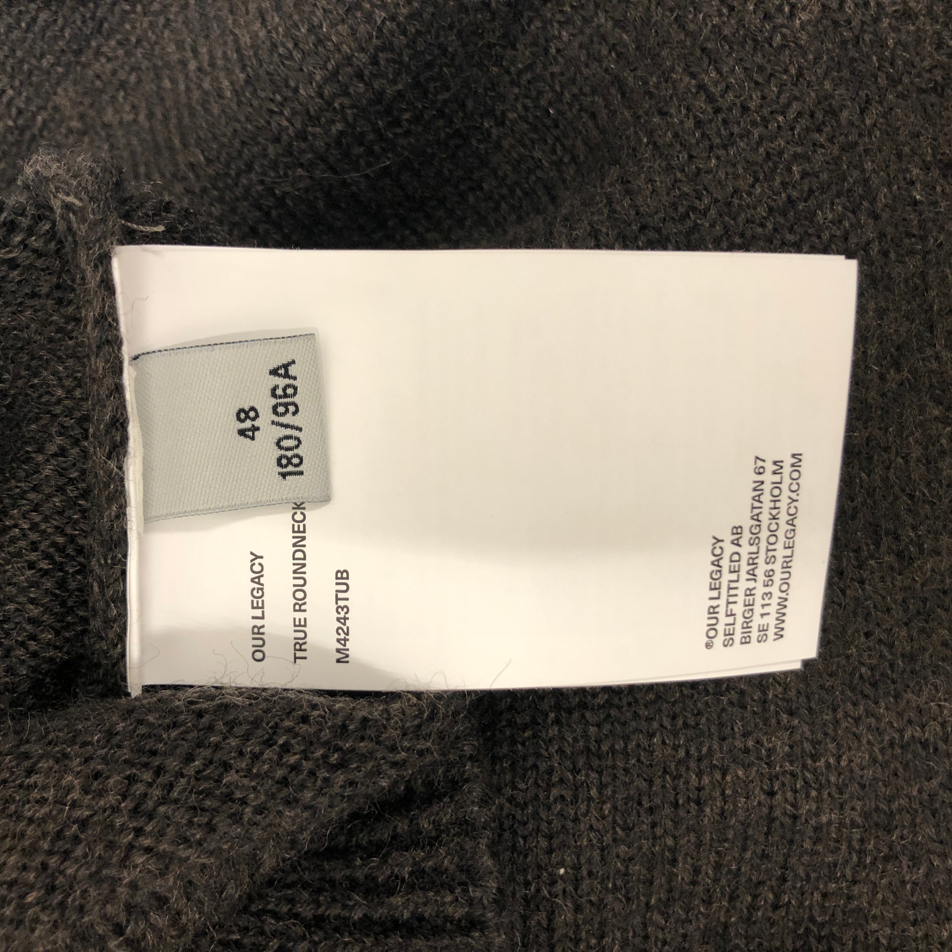 OUR LEGACY/Sweater/48/Wool/BRW/ view 4